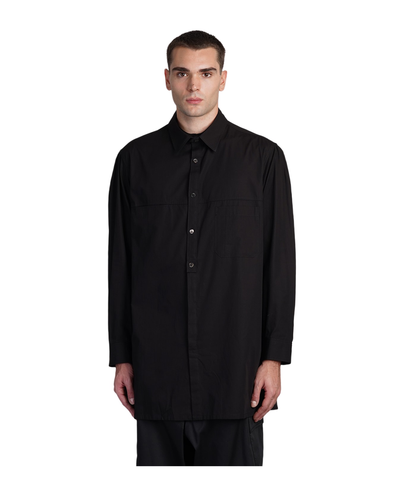 割引クーポン Yamamoto Yohji Shirt italist | Cotton Black In ジャケット・アウター