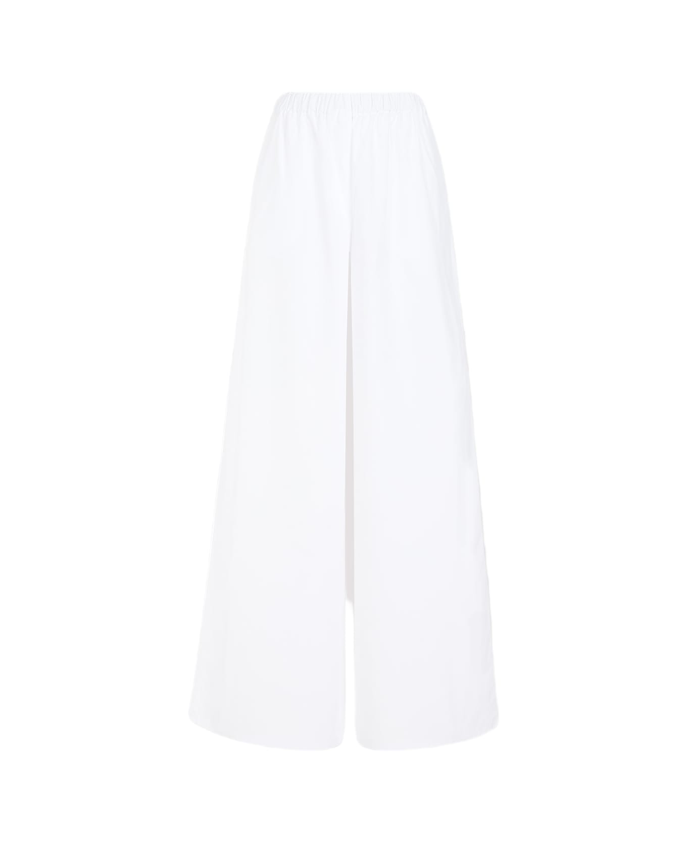 Max Mara Navigli Cotton Popeline Pants - Bianco