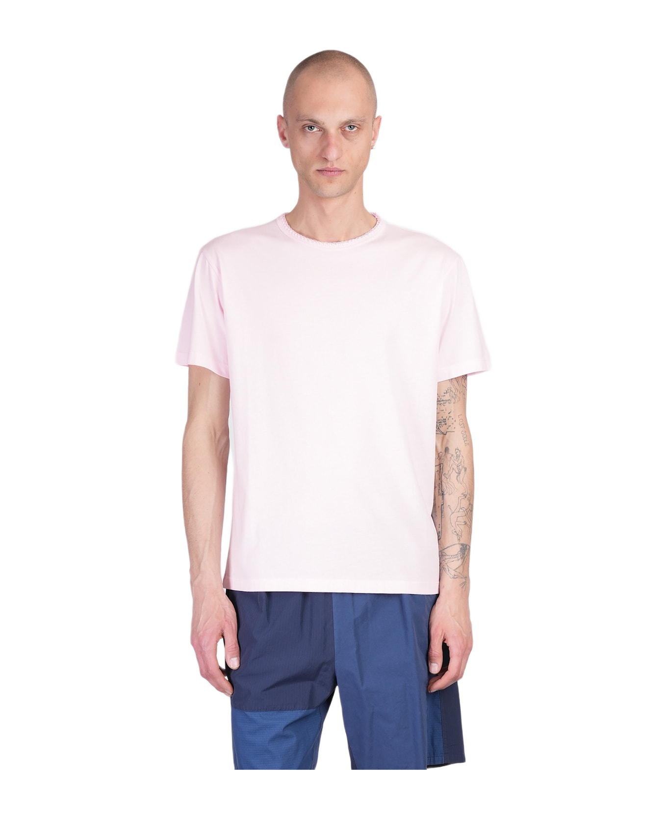 Mauro Grifoni T-shirt In Rose-pink Cotton - rose-pink