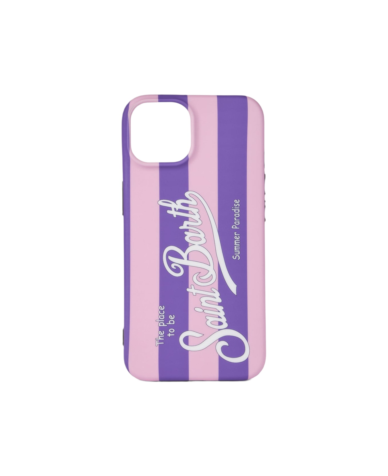 MC2 Saint Barth Cover For Iphone 13 / 14 With Striped Print - PINK デジタルアクセサリー