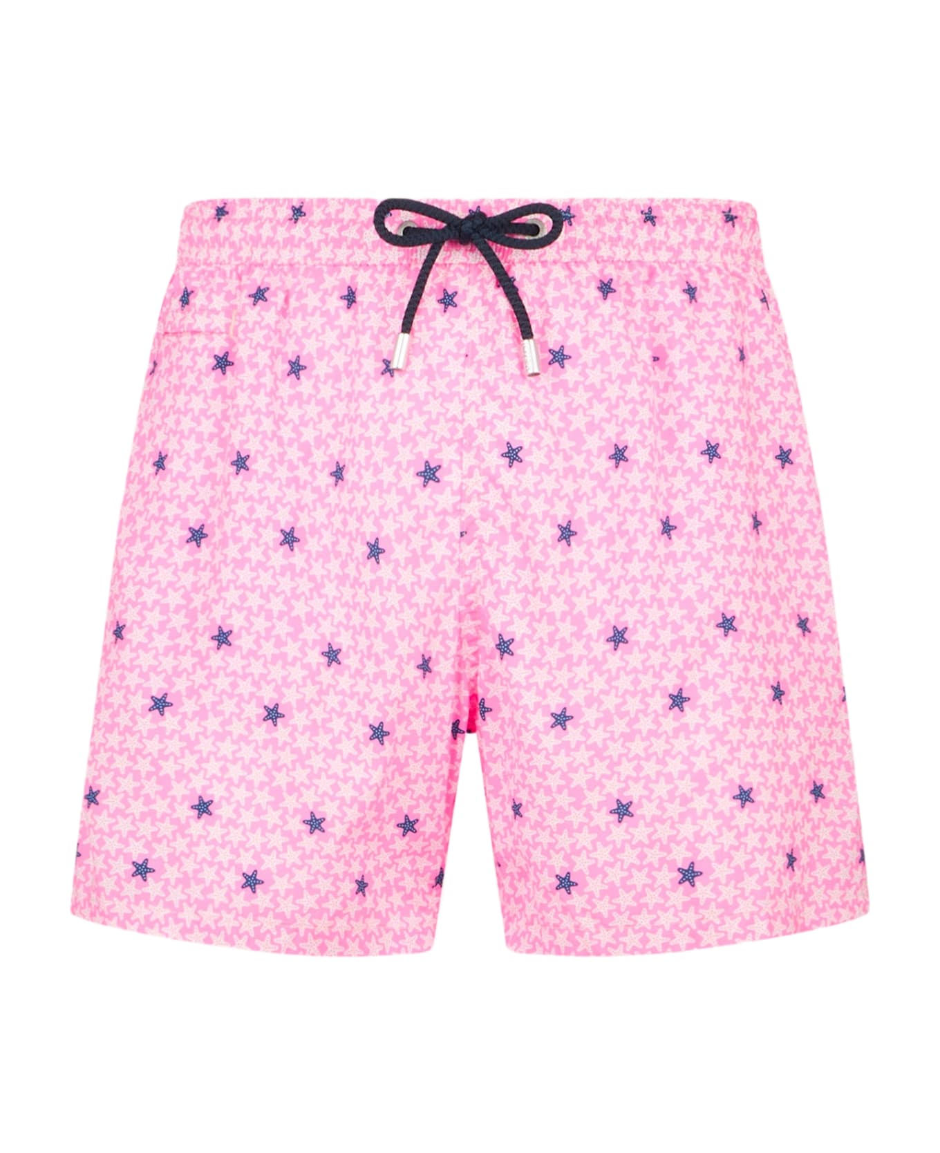 MC2 Saint Barth Man Light Fabric Comfort Swim Shorts With Starfish Print - PINK