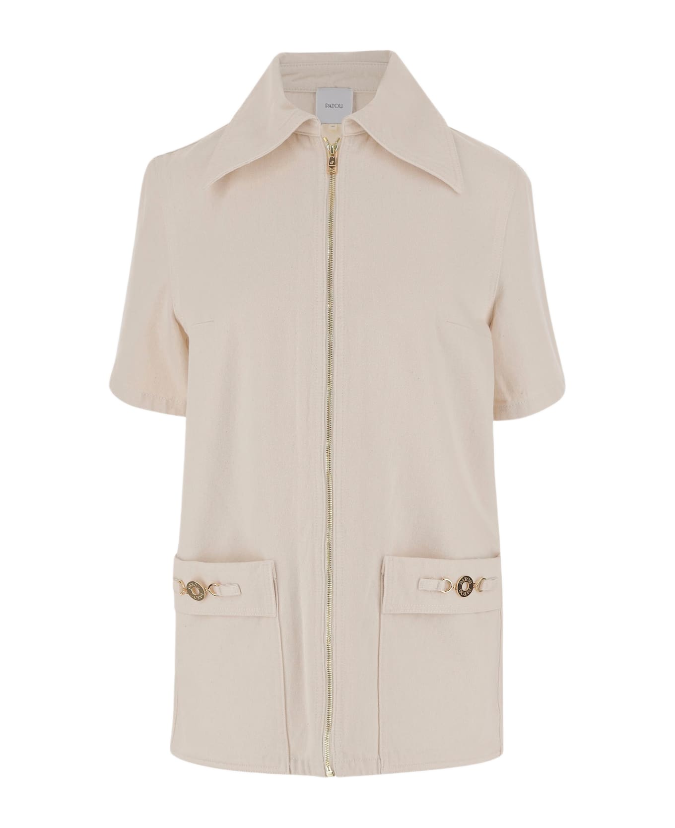 ワンピース Patou Cotton Denim Mini Dress Patou | Zipped mini dress in cotton denim