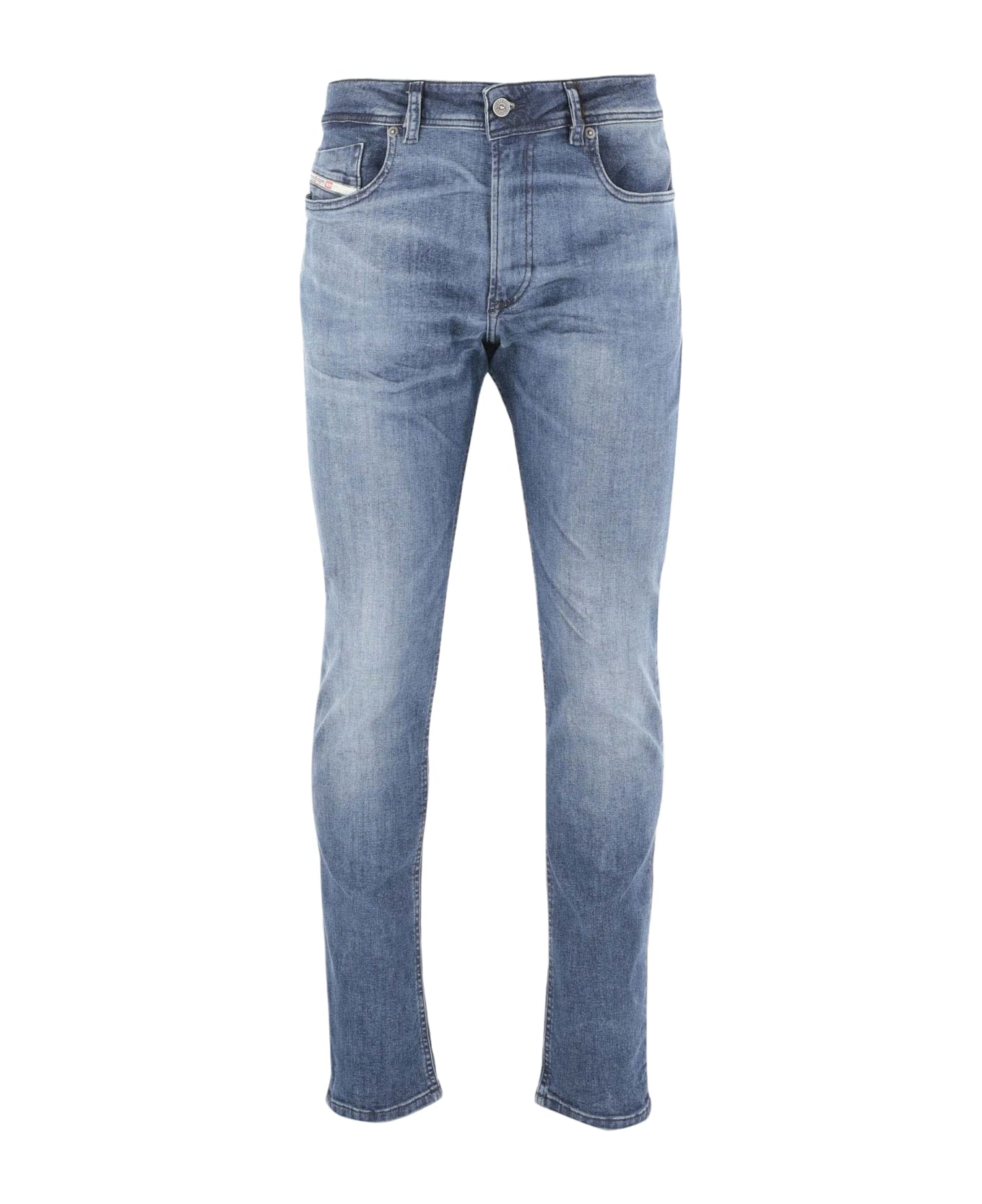 Diesel Stretch Cotton Blend Denim Skinny Jeans - Denim