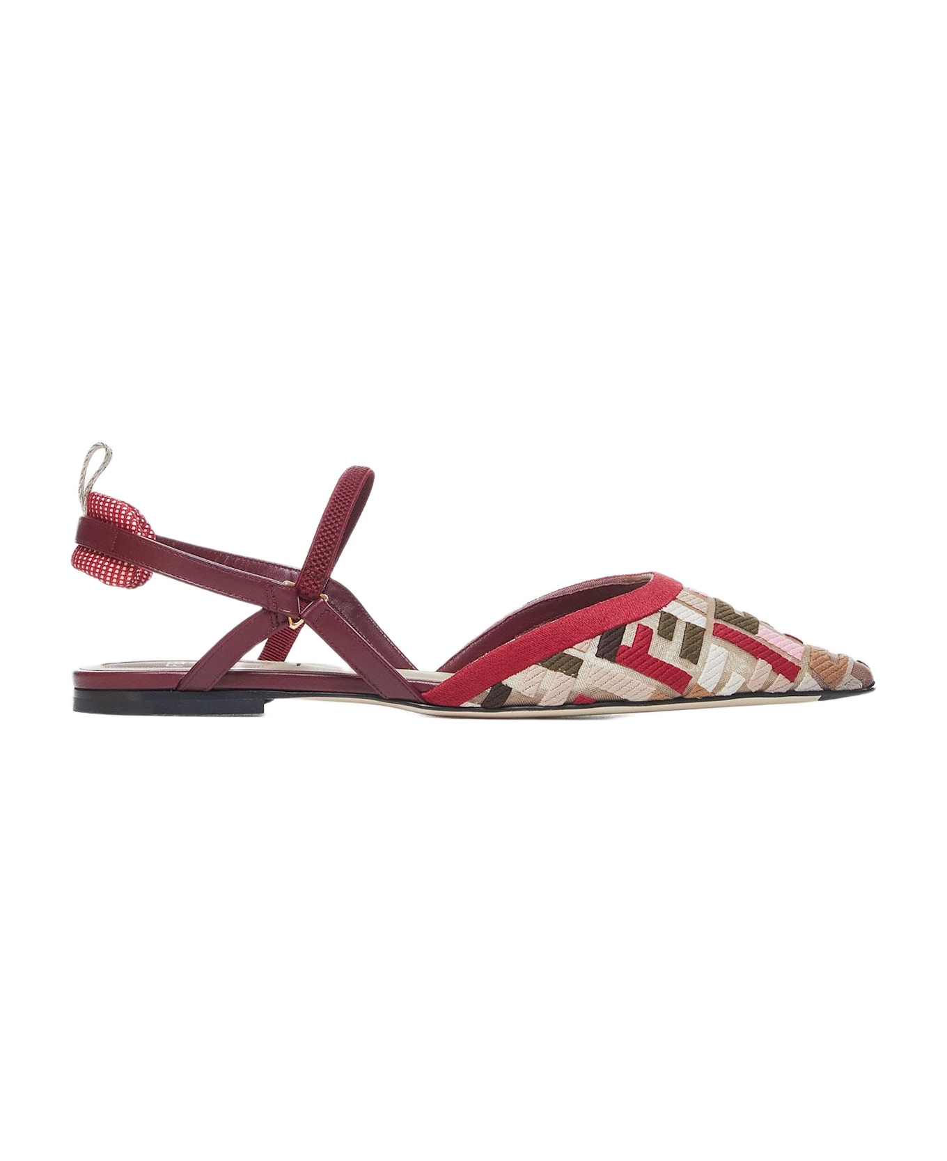 Fendi Colibri' Lite' Ff Mesh Slingback Flat Pumps | italist