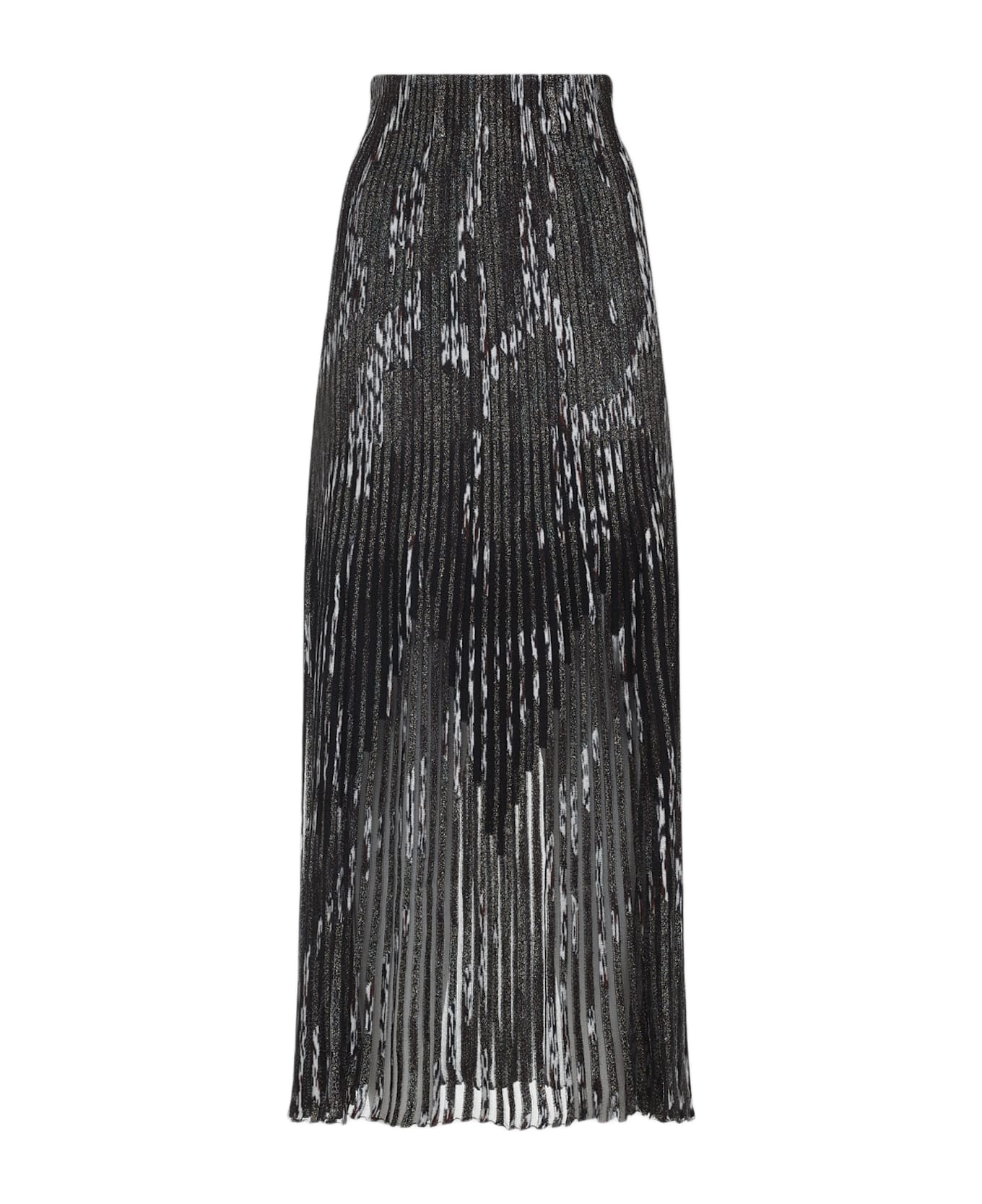 Missoni Viscose Long Skirt - Blk Brown