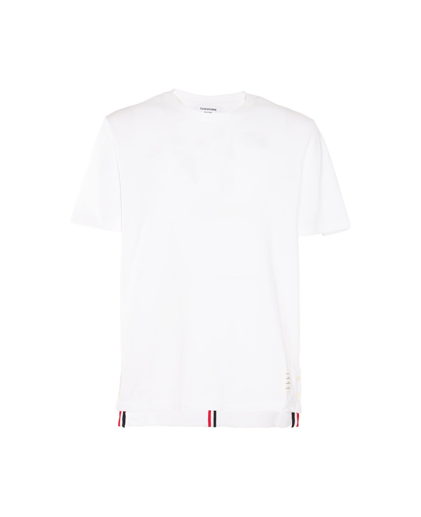 Thom Browne White Cotton T-shirt - White