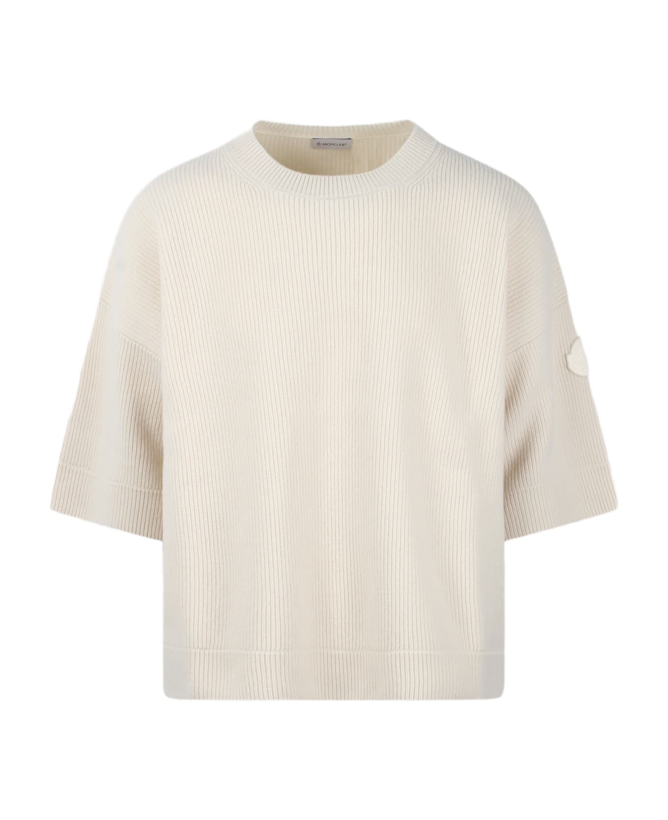 Moncler Genius Crewneck Ss Sweater - White ニットウェア