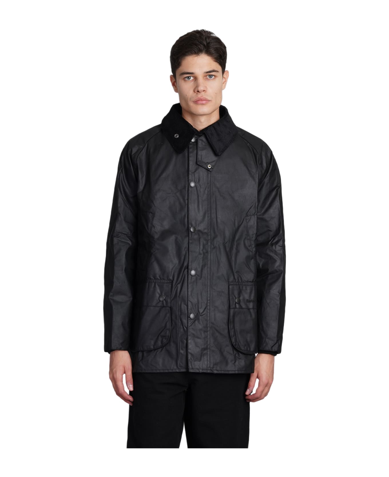 Barbour Casual Jacket In Black Cotton - Black