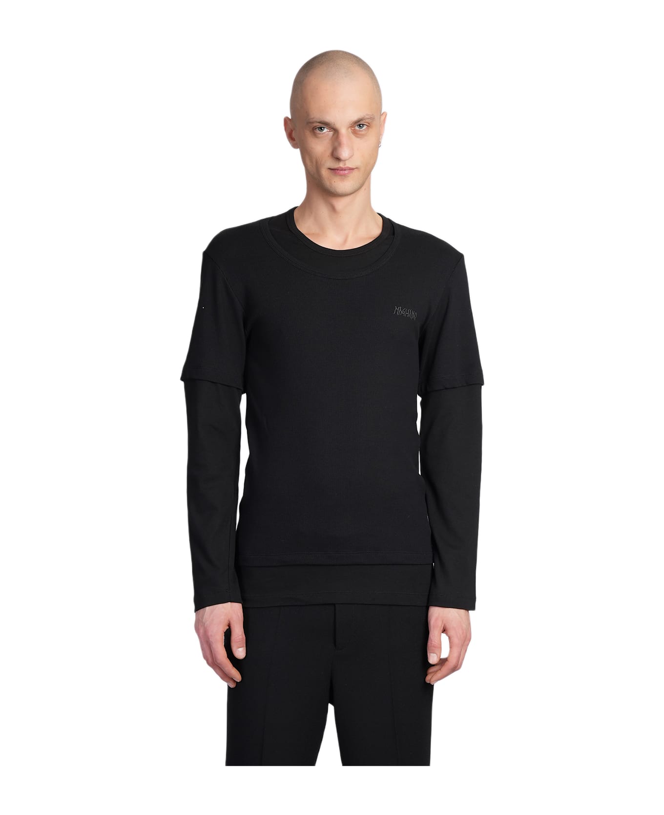Magliano T-shirt In Black Cotton - black