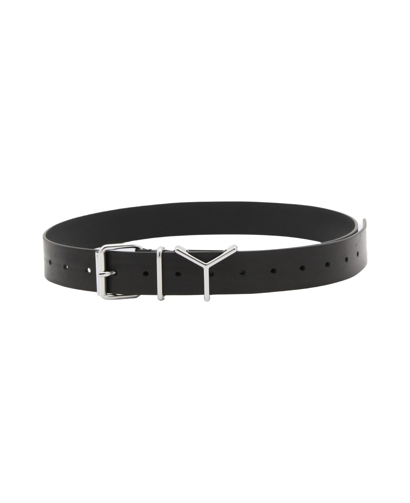 Y/Project Black Leather Y Belt