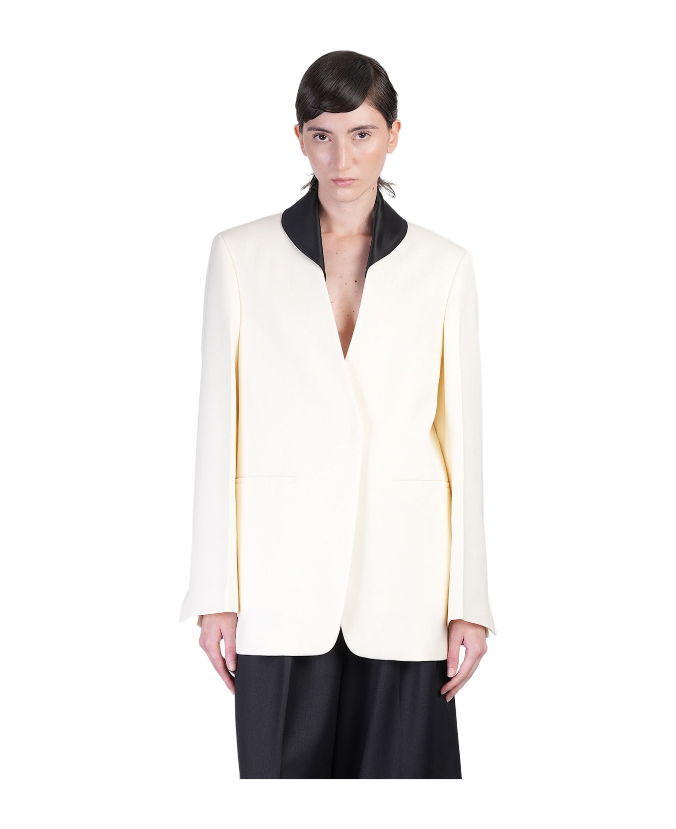 Jil Sander Jacket 66 Blazer In Beige Viscose - beige