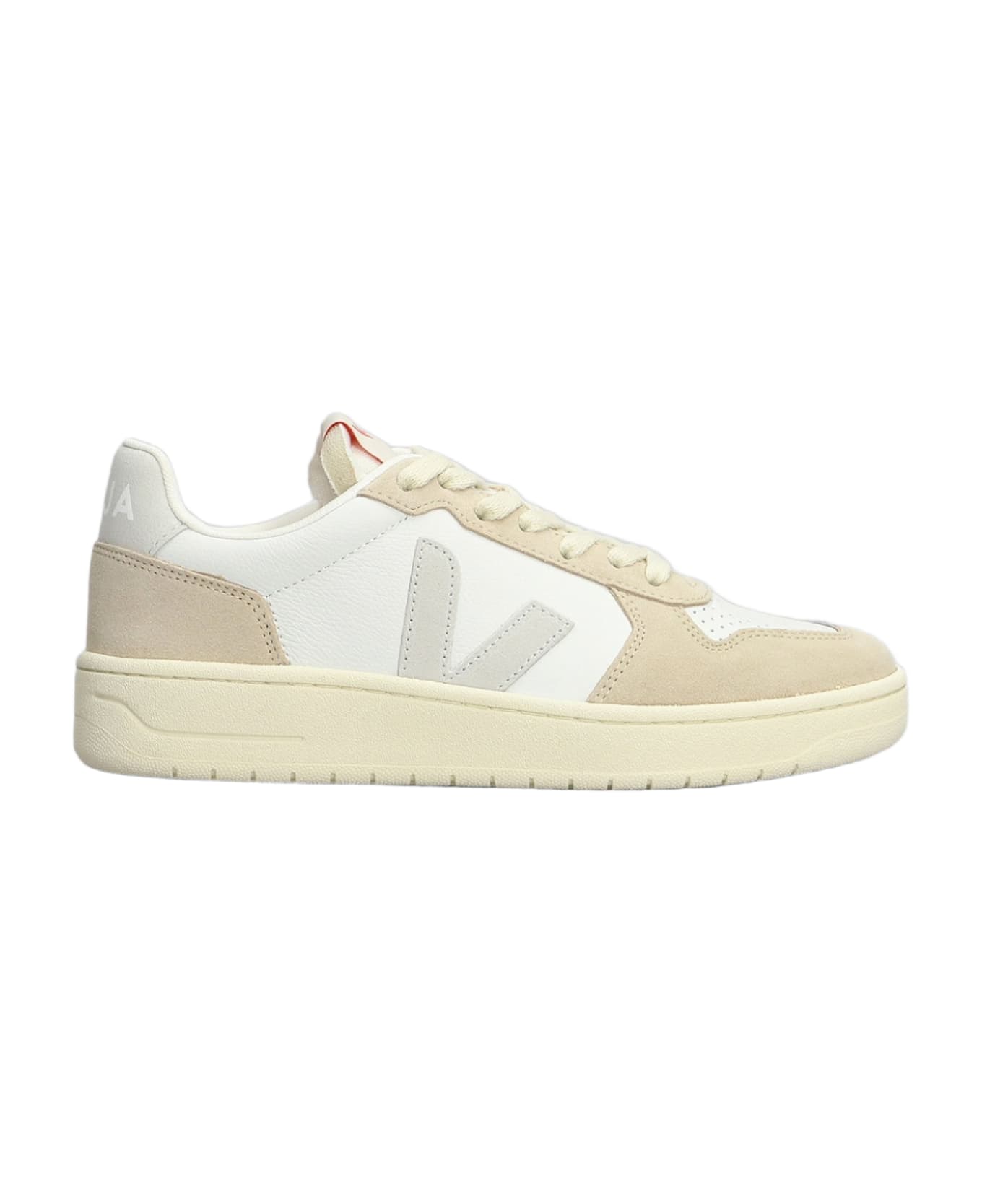 Veja V-82 Sneakers In White Suede And Leather - white