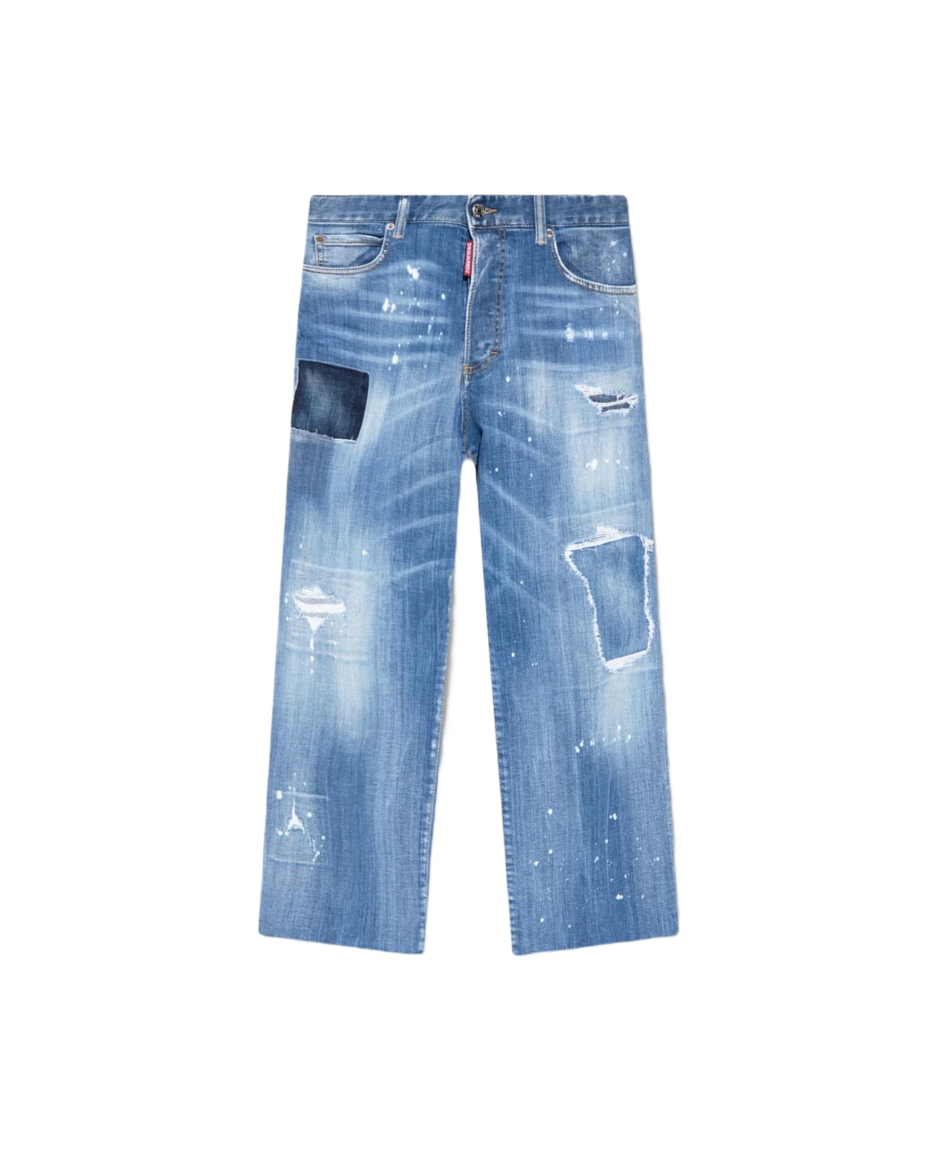 Dsquared2 Wide-leg Distressed Jeans