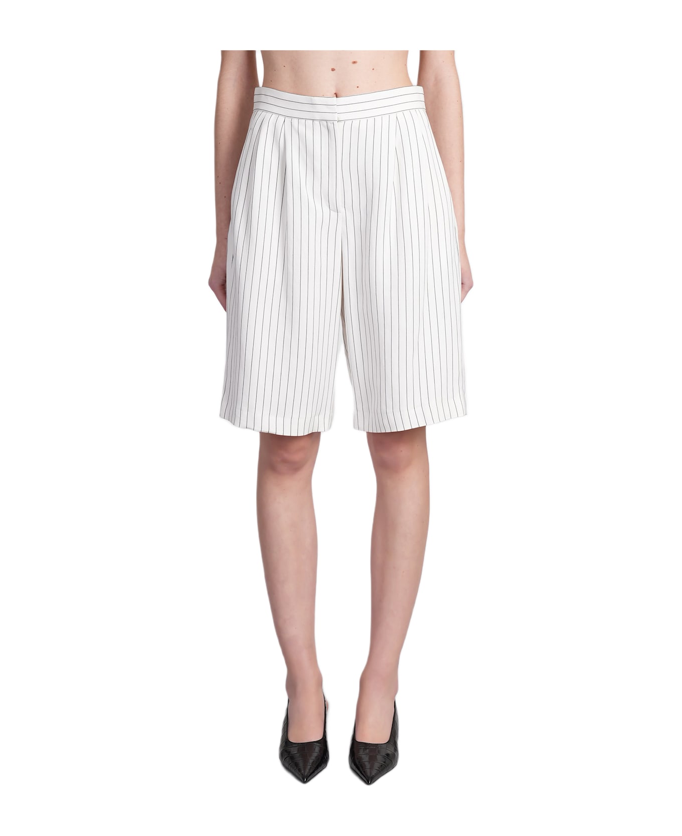 Loulou Studio Piera Pants In White Viscose - white