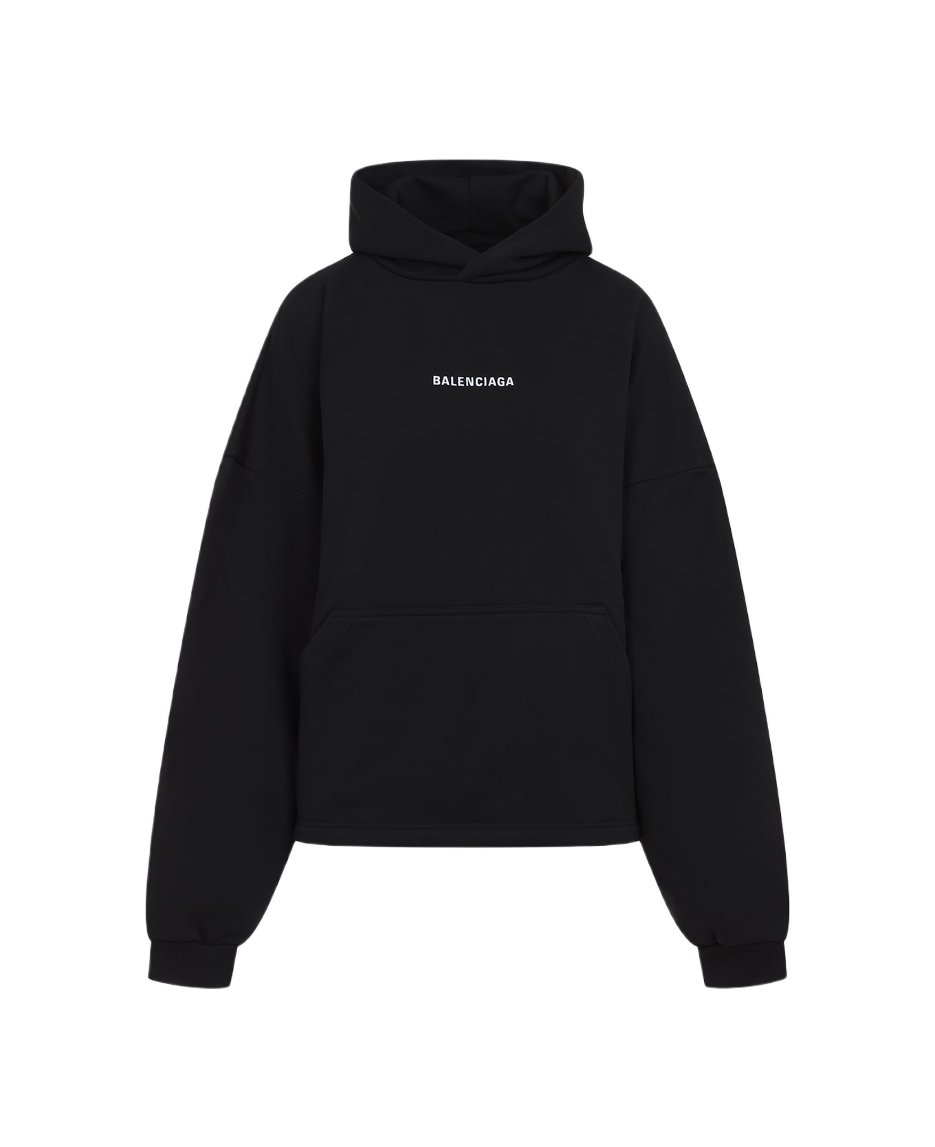 Balenciaga Logo Hoodie - Black
