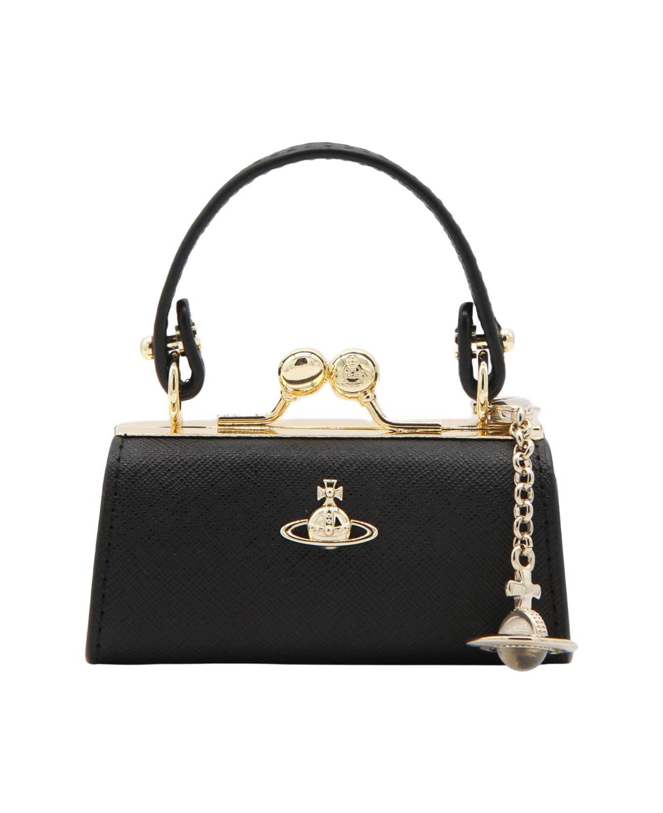 Vivienne Westwood Black Top Handle Bag - Black