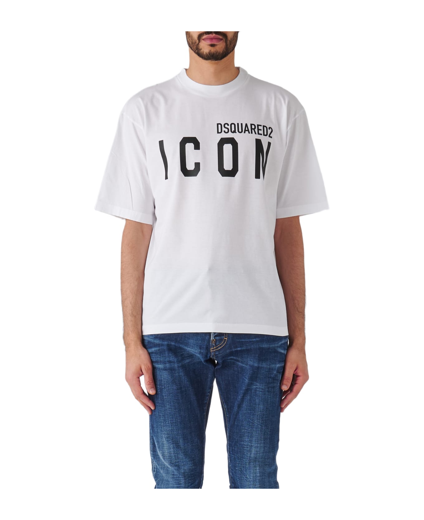 Dsquared2 Be Icon Loose Fit Tee T-shirt - BIANCO