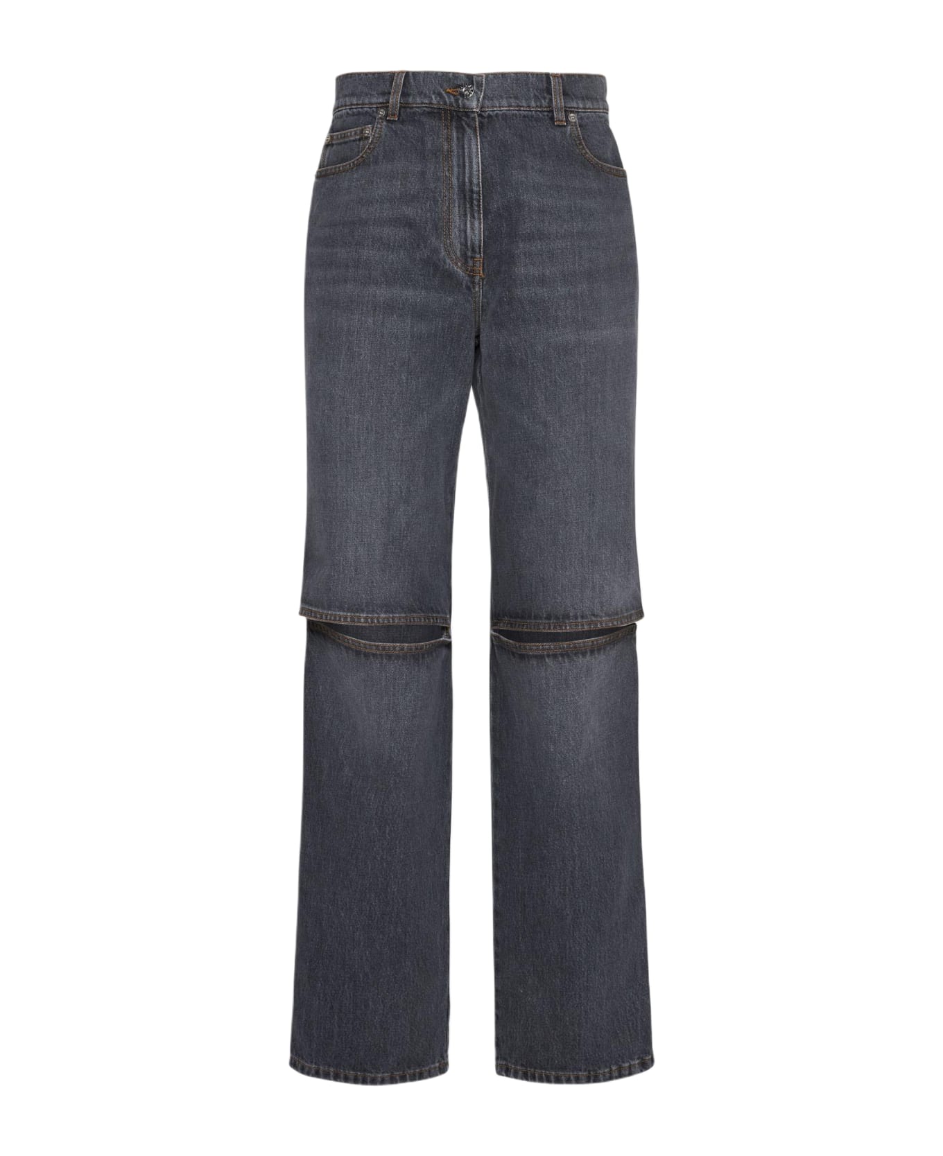 J.W. Anderson Cut-outs Knee Jeans - GREY