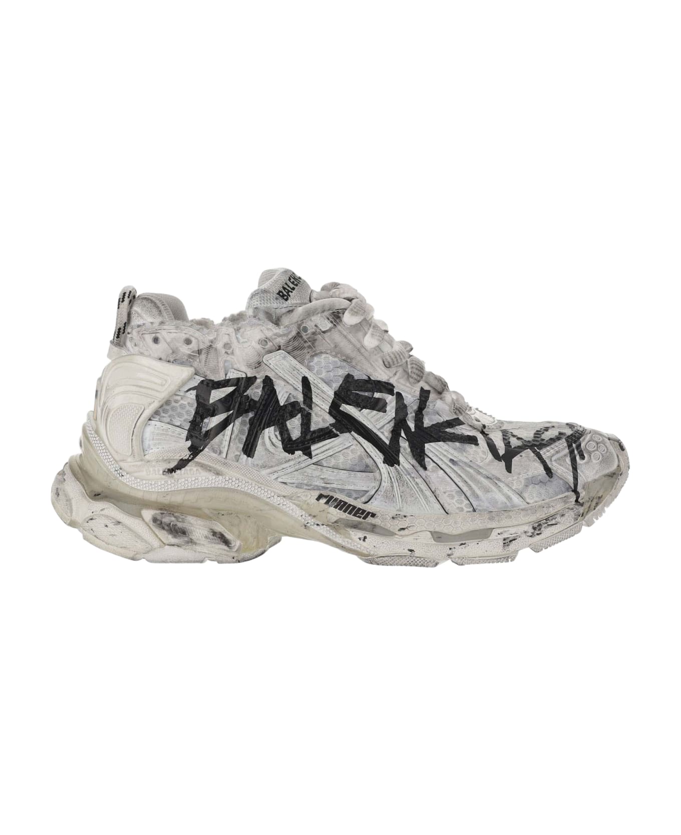 Balenciaga Sneakers Runner Graffiti - White