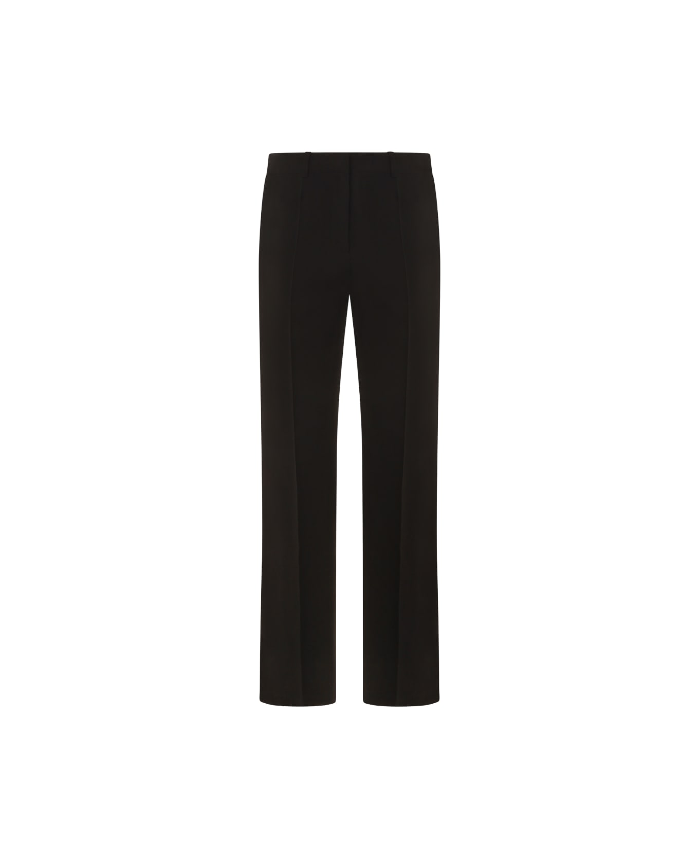 The Row Black Wool Pants - Black