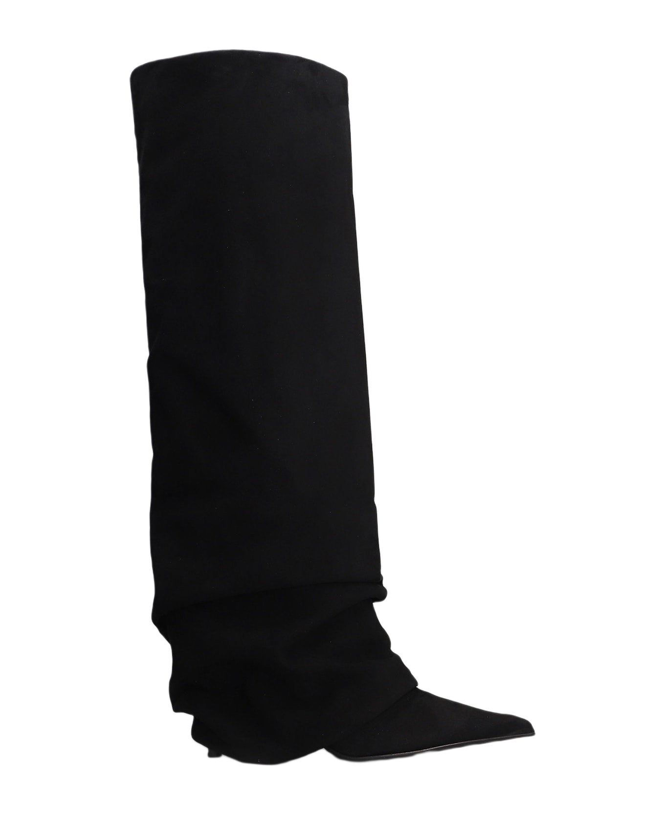 Le Silla Andy High Heels Boots In Black Suede - black