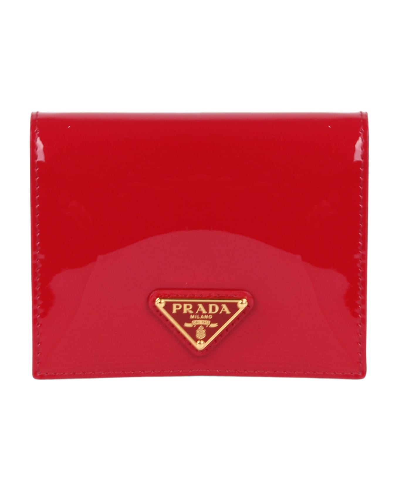 【関税＆送料込み】Prada Triangle-Logo Continental Wallet Prada Saffiano leather Continental Wallet Triangle Logo