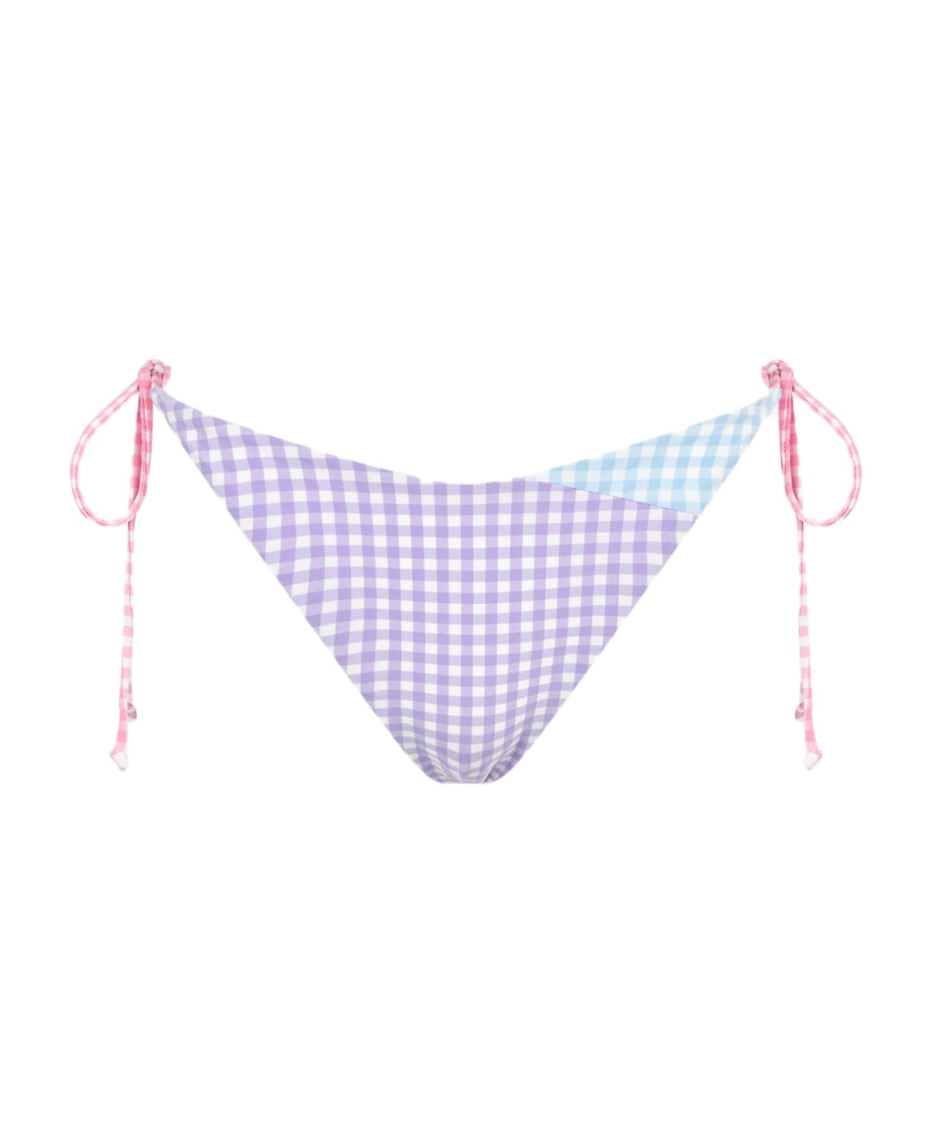 MC2 Saint Barth Gingham Cheeky Swim Briefs - MULTICOLOR