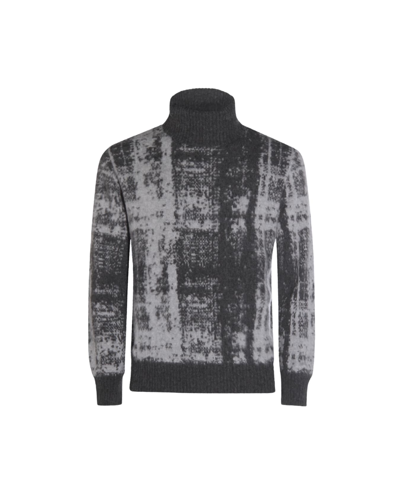 Piacenza Cashmere Black Wool Knitwear - Fantasia