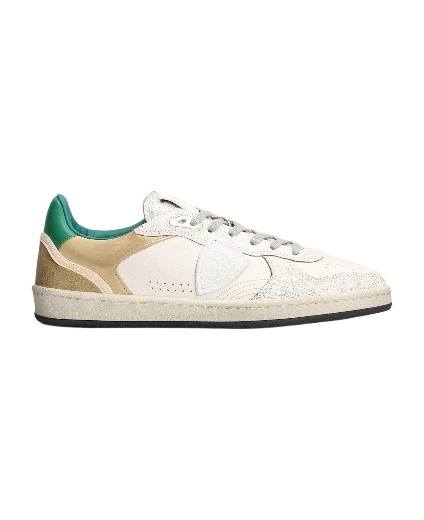 Philippe Model Pgal Low Sneakers In White Leather - white
