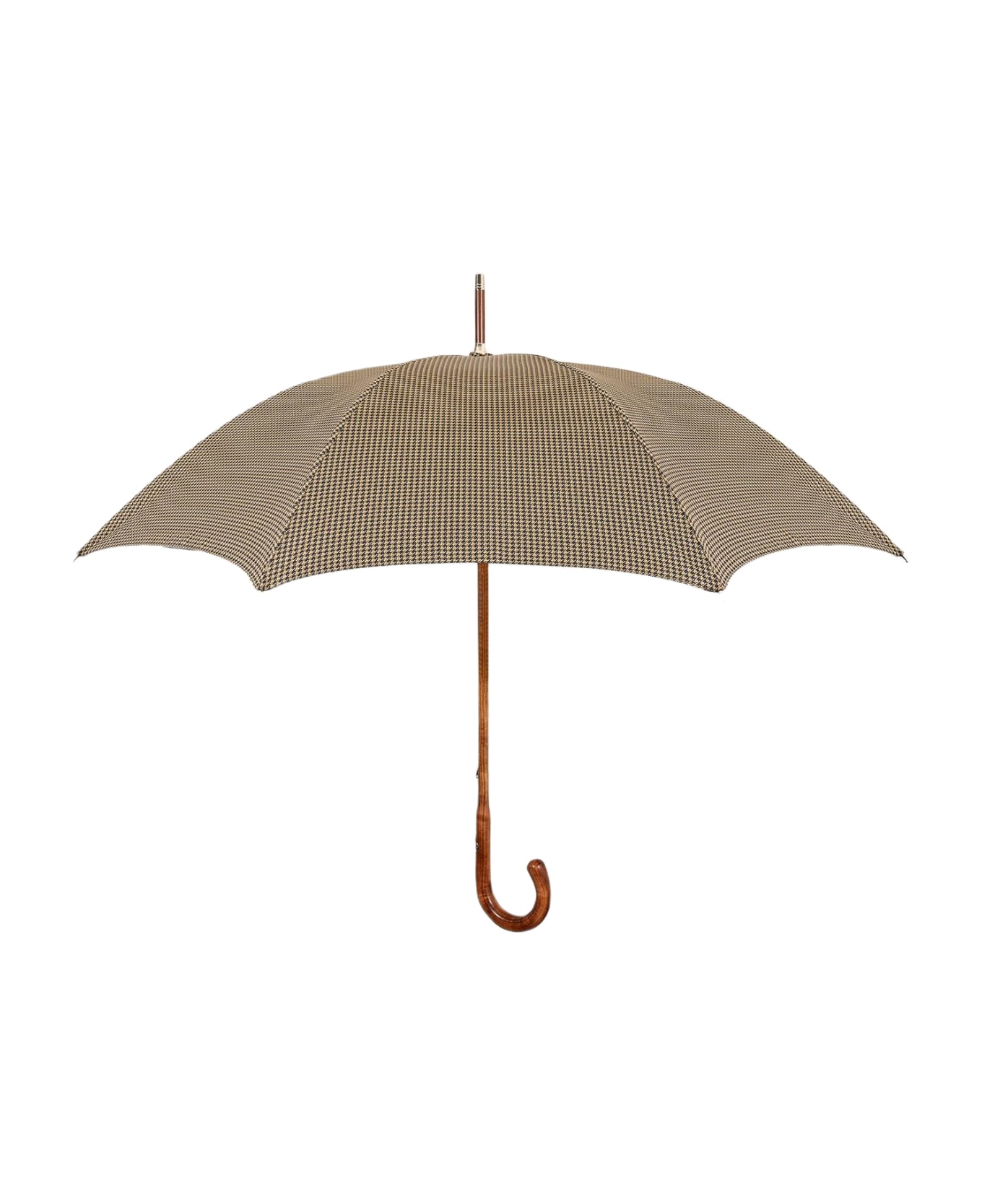 Larusmiani Umbrella 'houndstooth' Umbrella - Beige