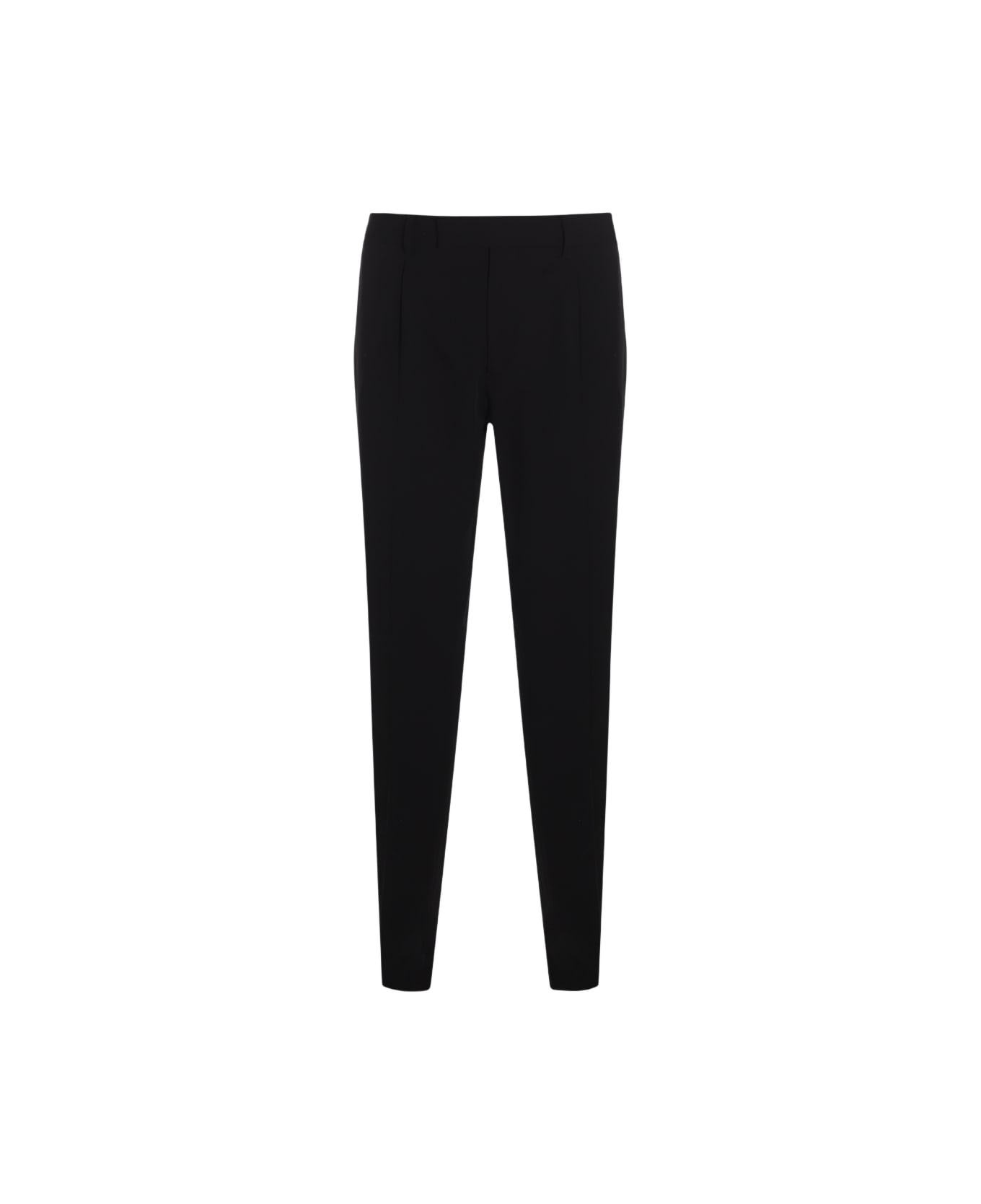 Lardini Black Wool Pants - Black