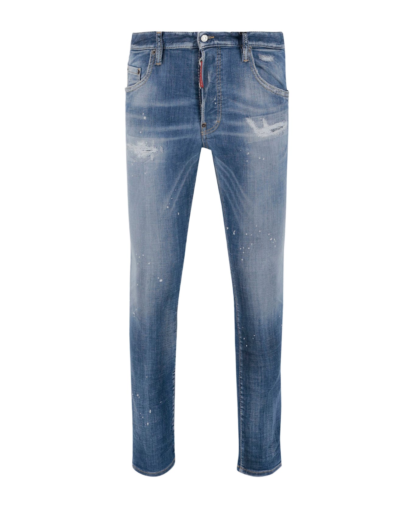 Dsquared2 Light Heritage Stretch Cotton Blend Jeans - BLUE
