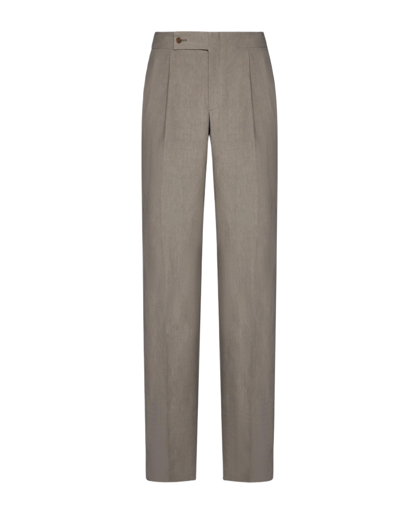 Giorgio Armani Linen Trousers - NEUTRALS