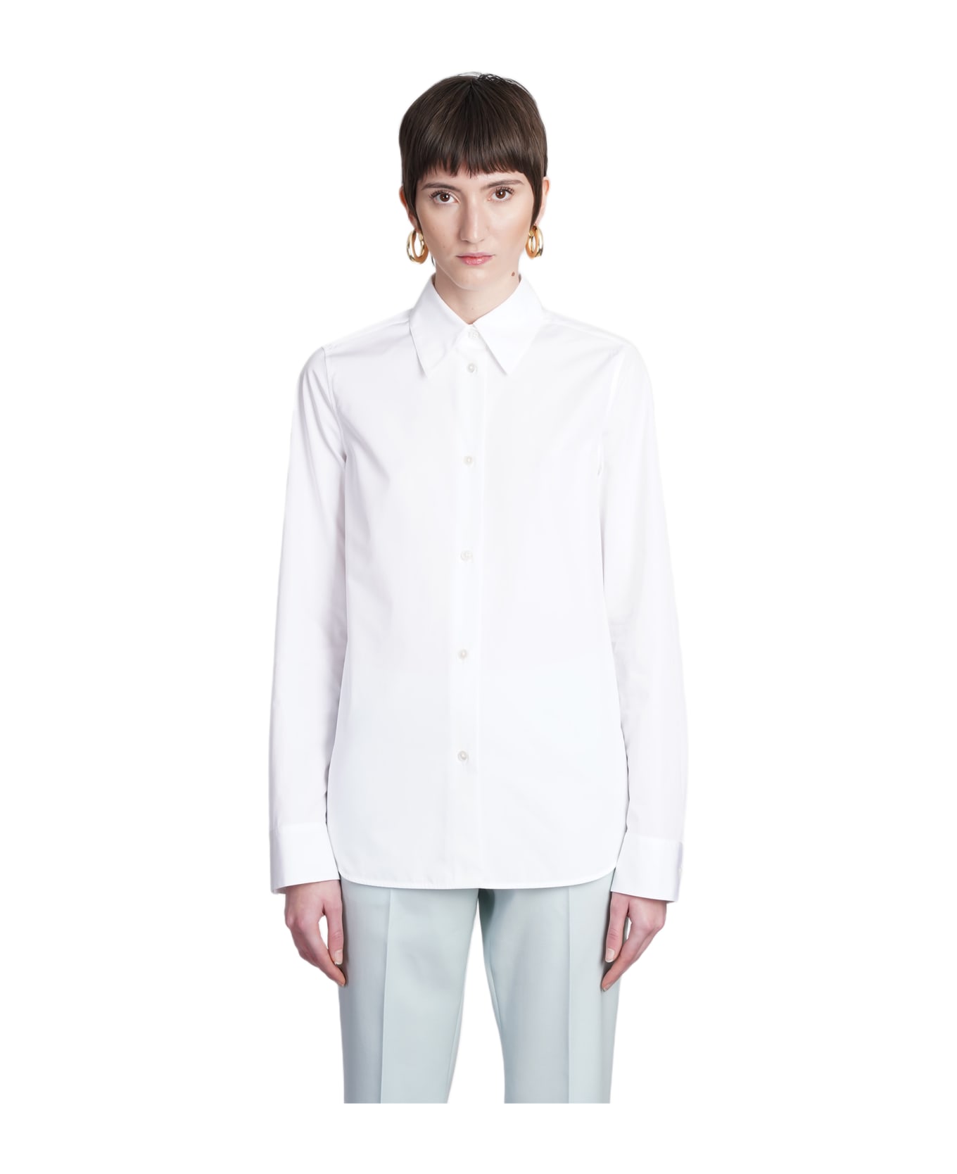 Jil Sander Cotton Poplin Shirt - OPTIC WHITE シャツ