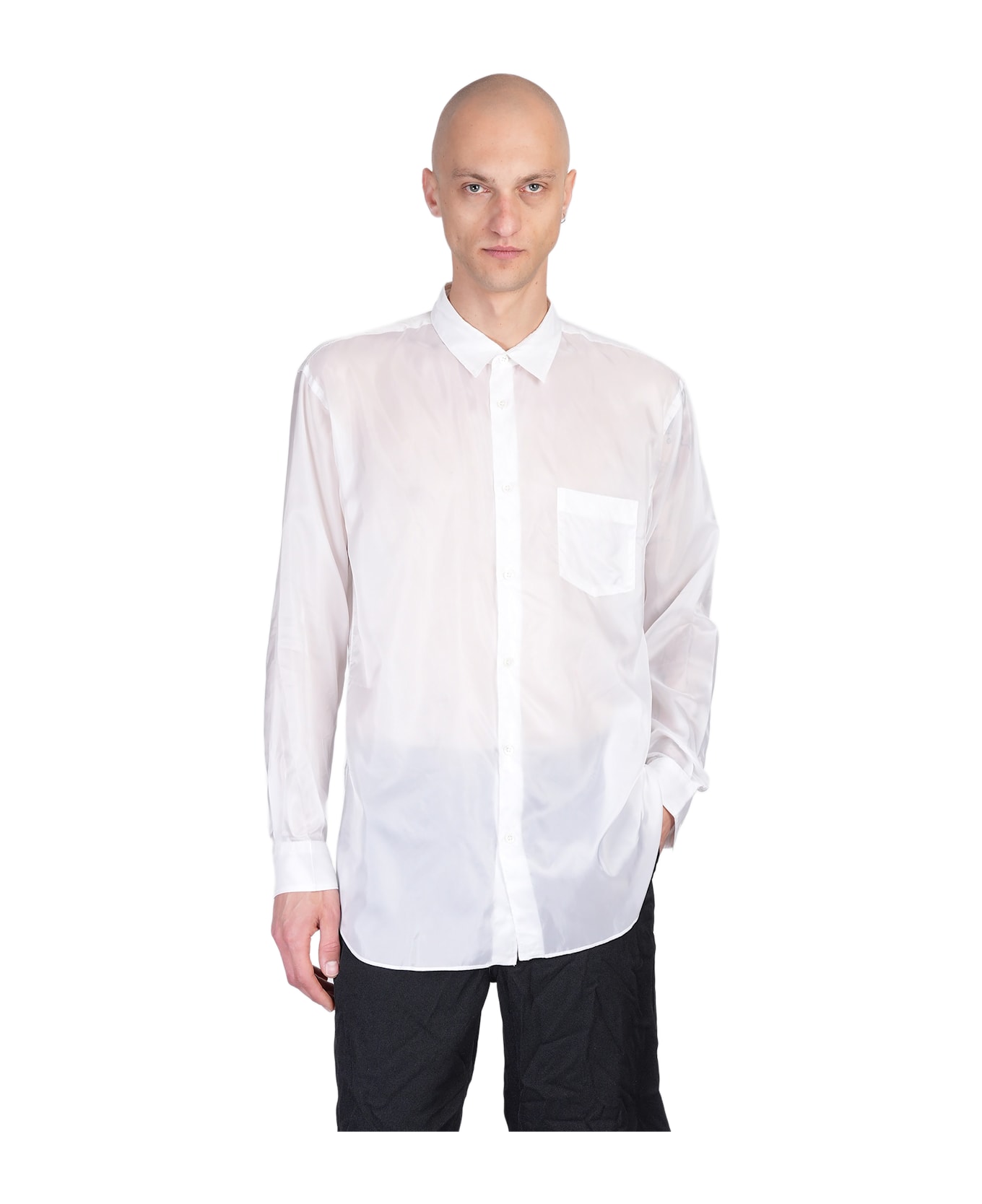 Comme des Garçons Shirt Shirt In White Polyamide Polyester - white
