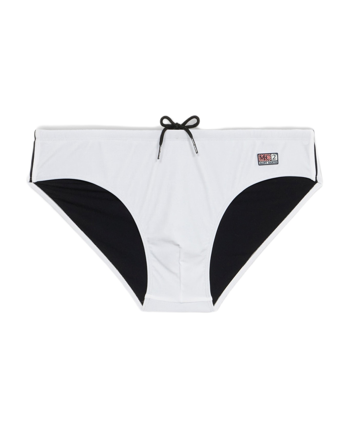 MC2 Saint Barth Man White Swim Briefs Cayo - WHITE