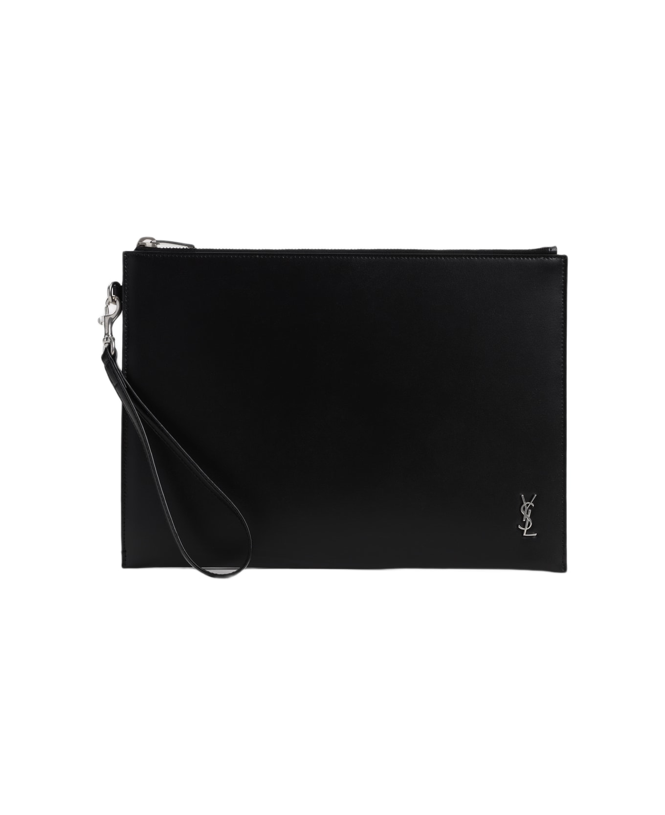 Saint Laurent Ysl Ipad Holder - Nero