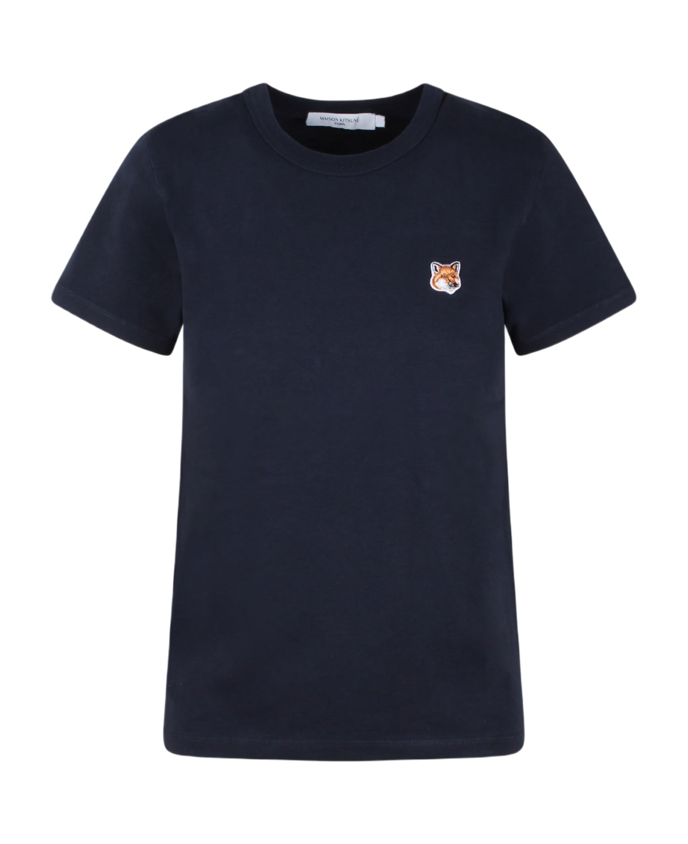 Maison Kitsuné Fox Head Patch Classic T-shirt - Blue Tシャツ