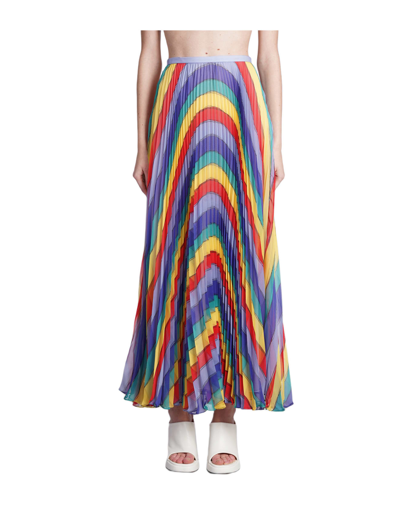 Rochas Skirt In Multicolor Polyester - BLUE/RED