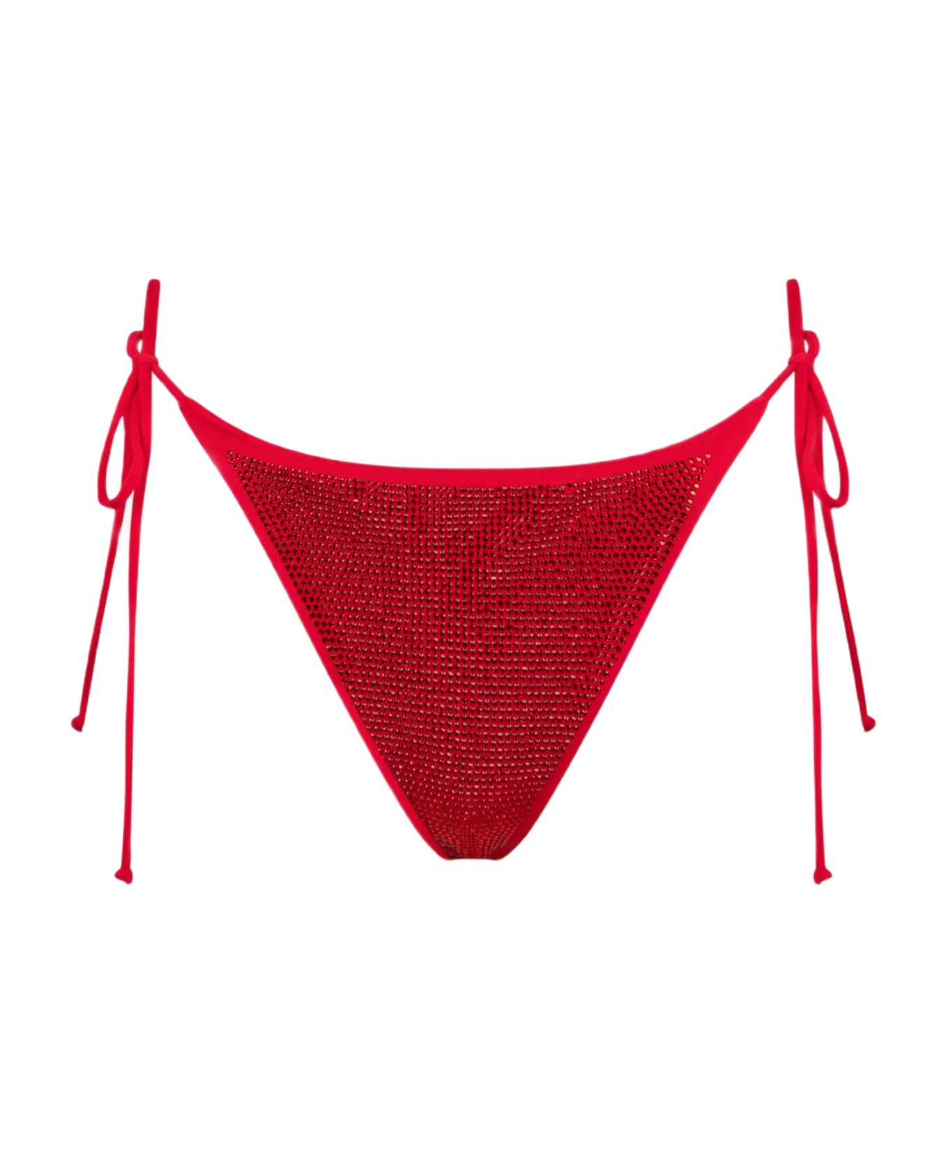 MC2 Saint Barth Woman Swim Briefs With Red Rhinestones - PINK