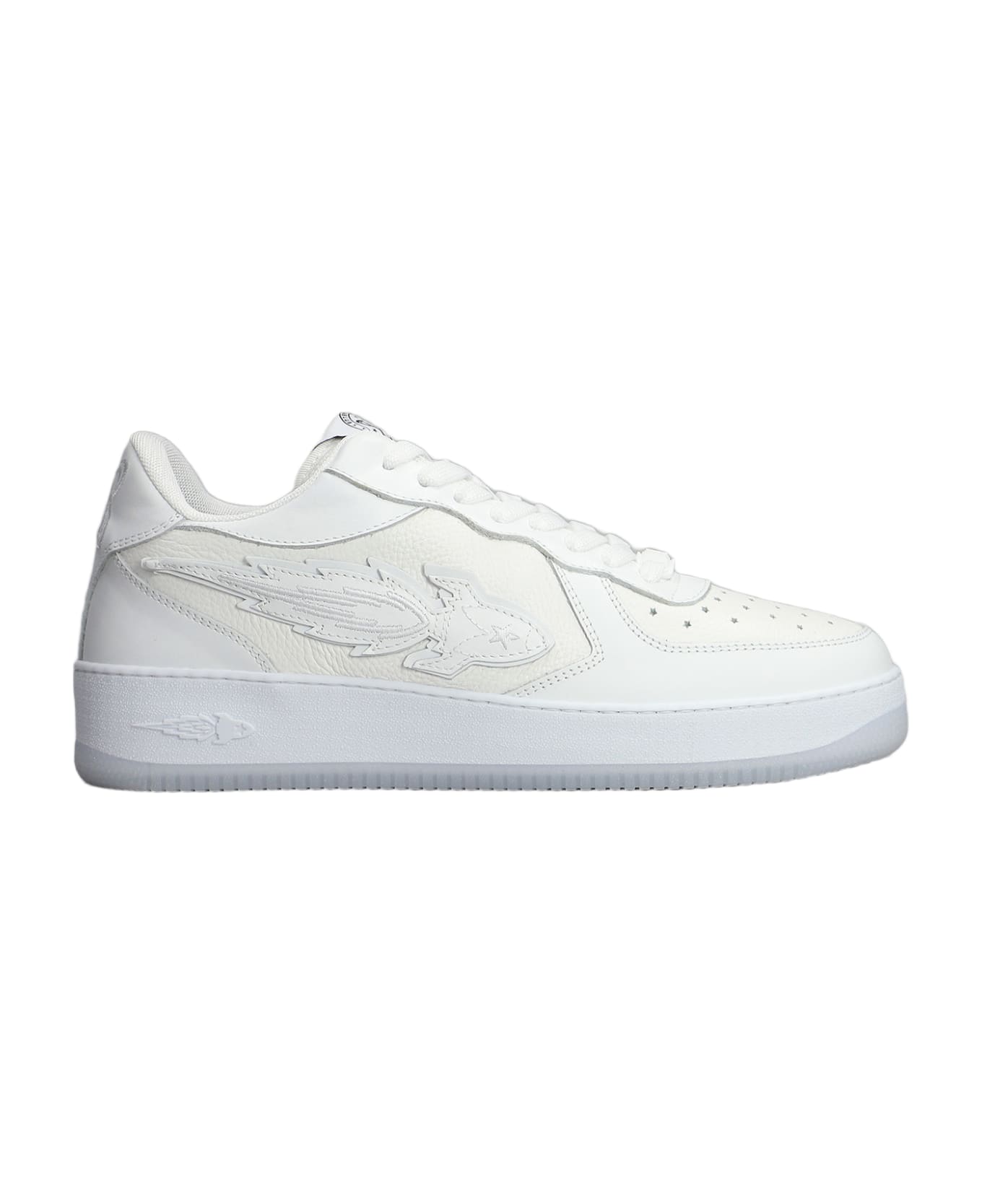 Enterprise Japan Sneakers In White Leather - white