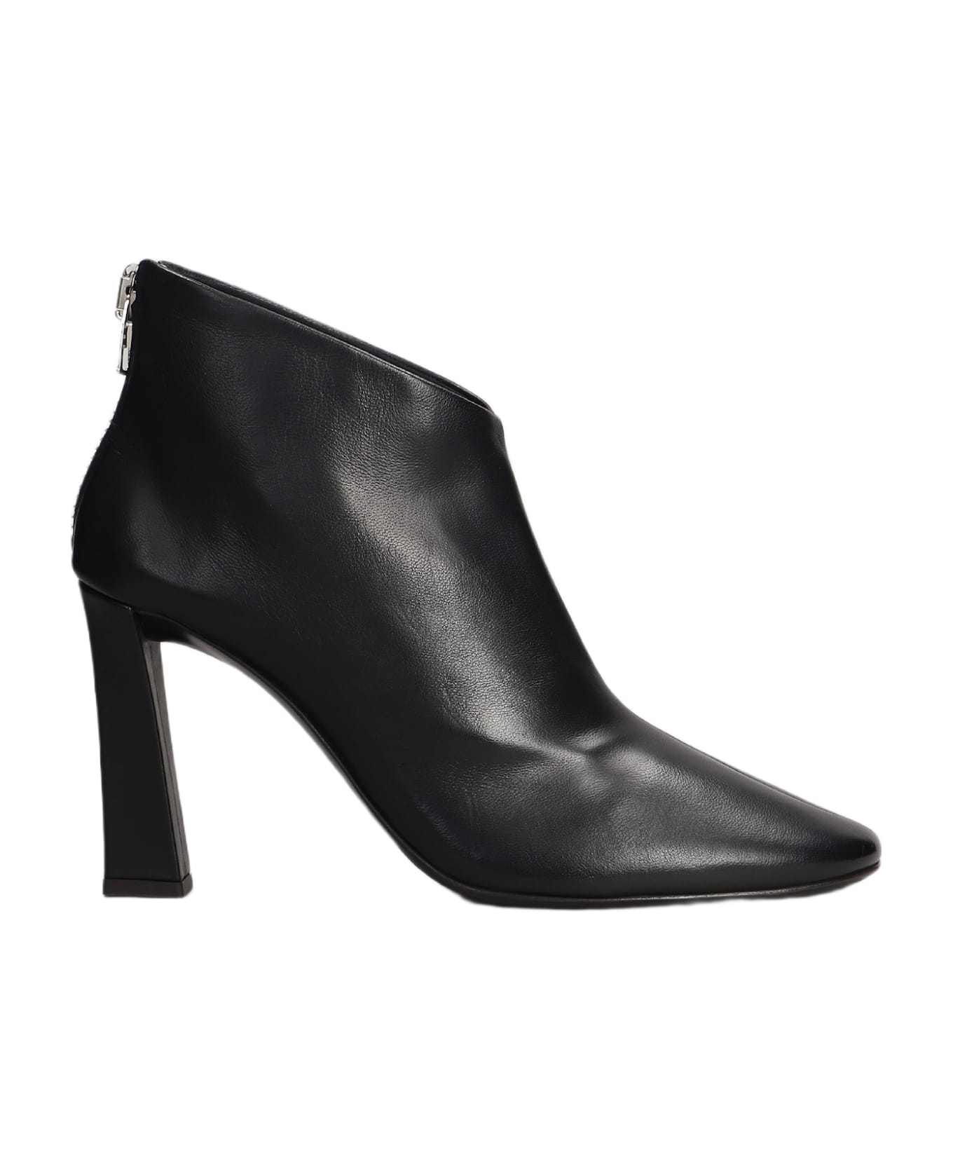 Giuseppe Zanotti Losie Bootie 90 High Heels Ankle Boots In Black Leather - black