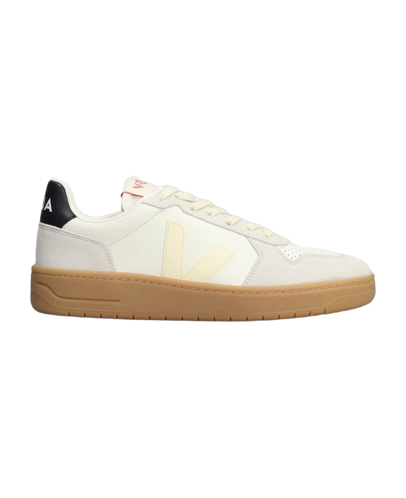 Veja V-82 Sneakers In White Suede And Leather - white