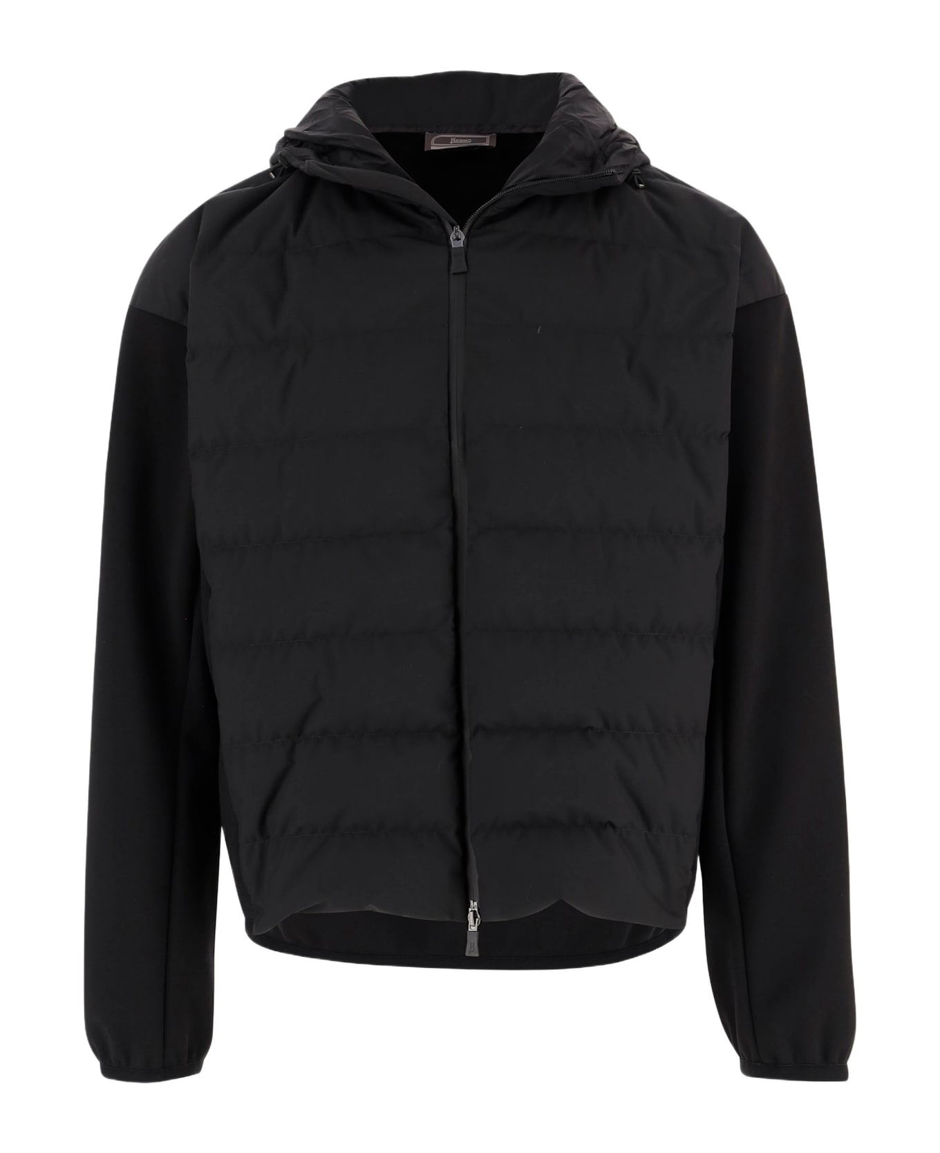 Herno Padded Jacket With Hood - Black