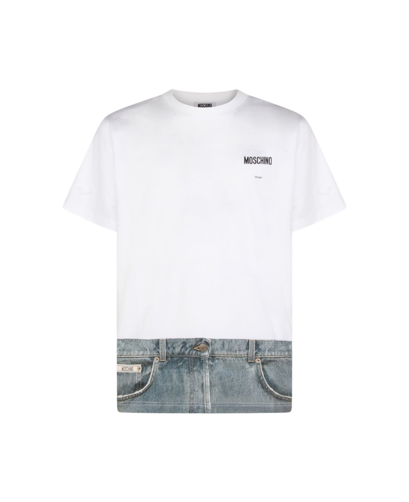 Moschino White Cotton T-shirt - White