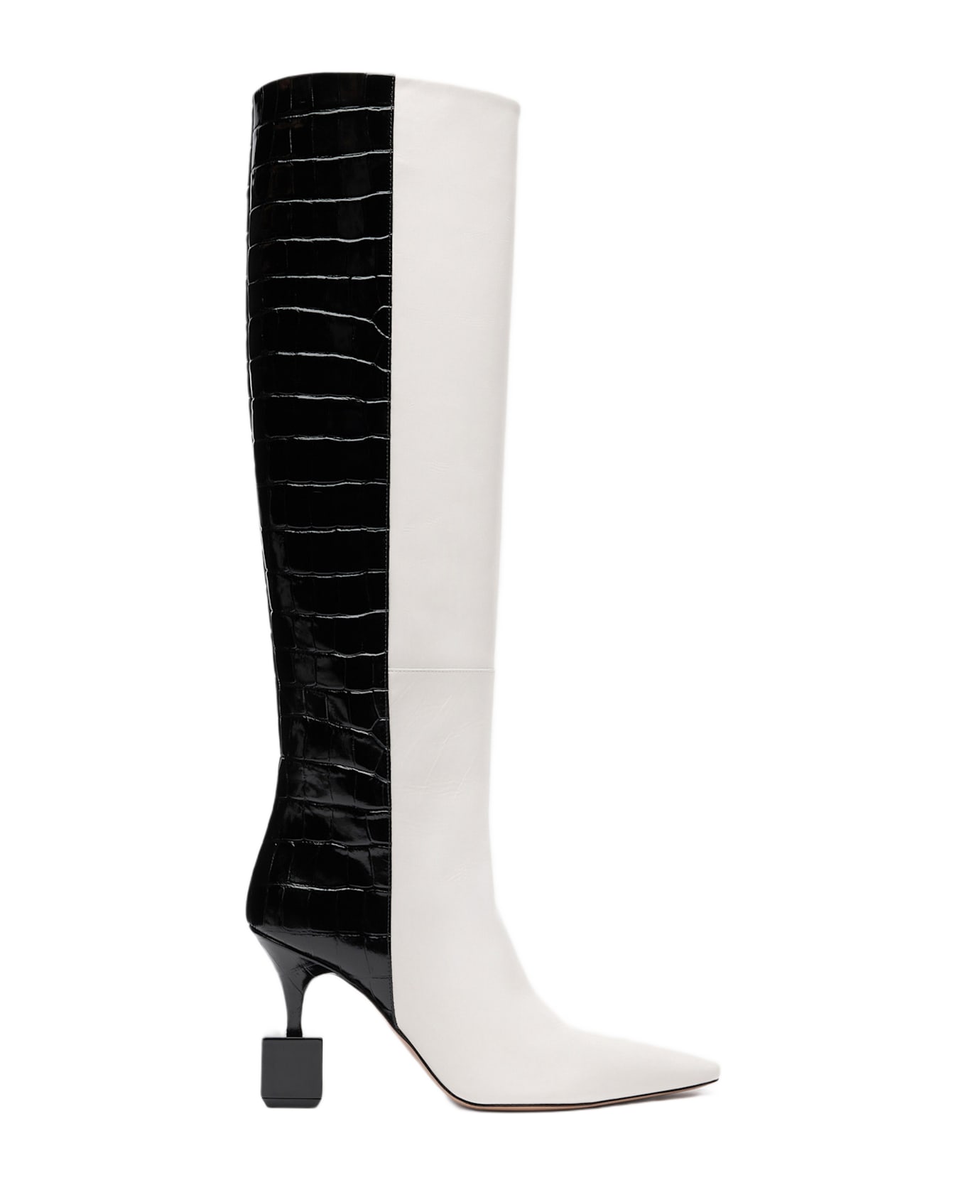 Jacquemus Les Bottes Bisou Leather Boots - White