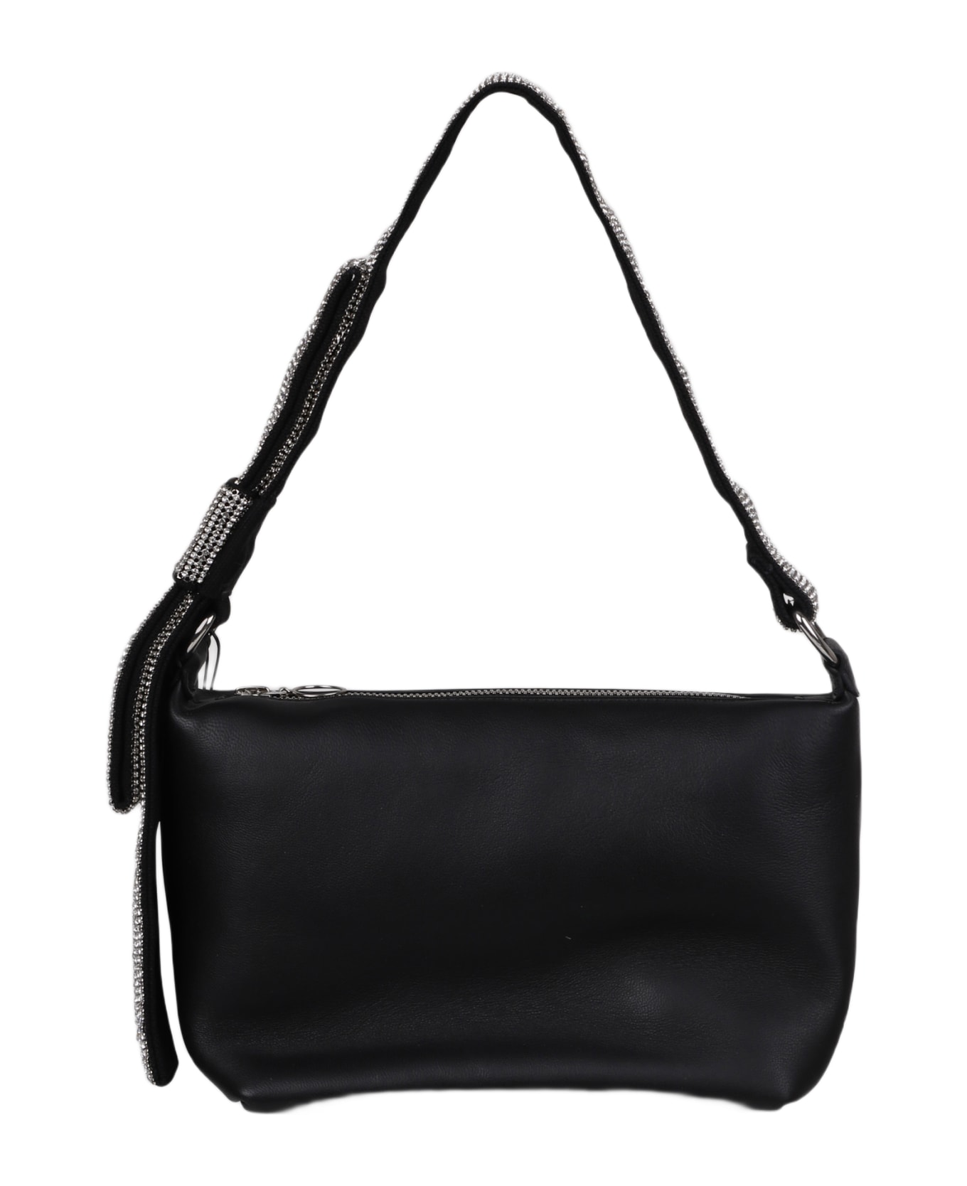 Kara Crystal Bow Leather Shoulder Bag