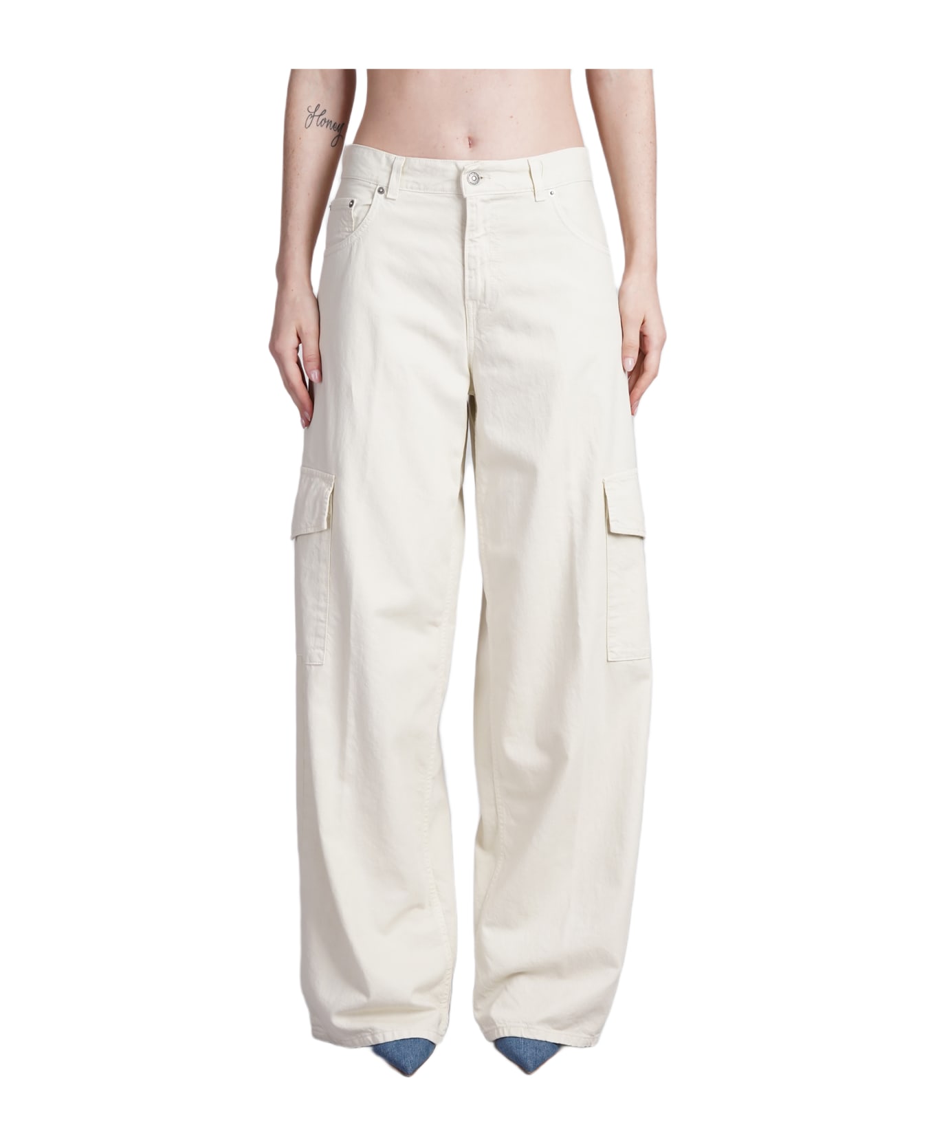 Haikure Bethany Jeans In Beige Cotton - beige