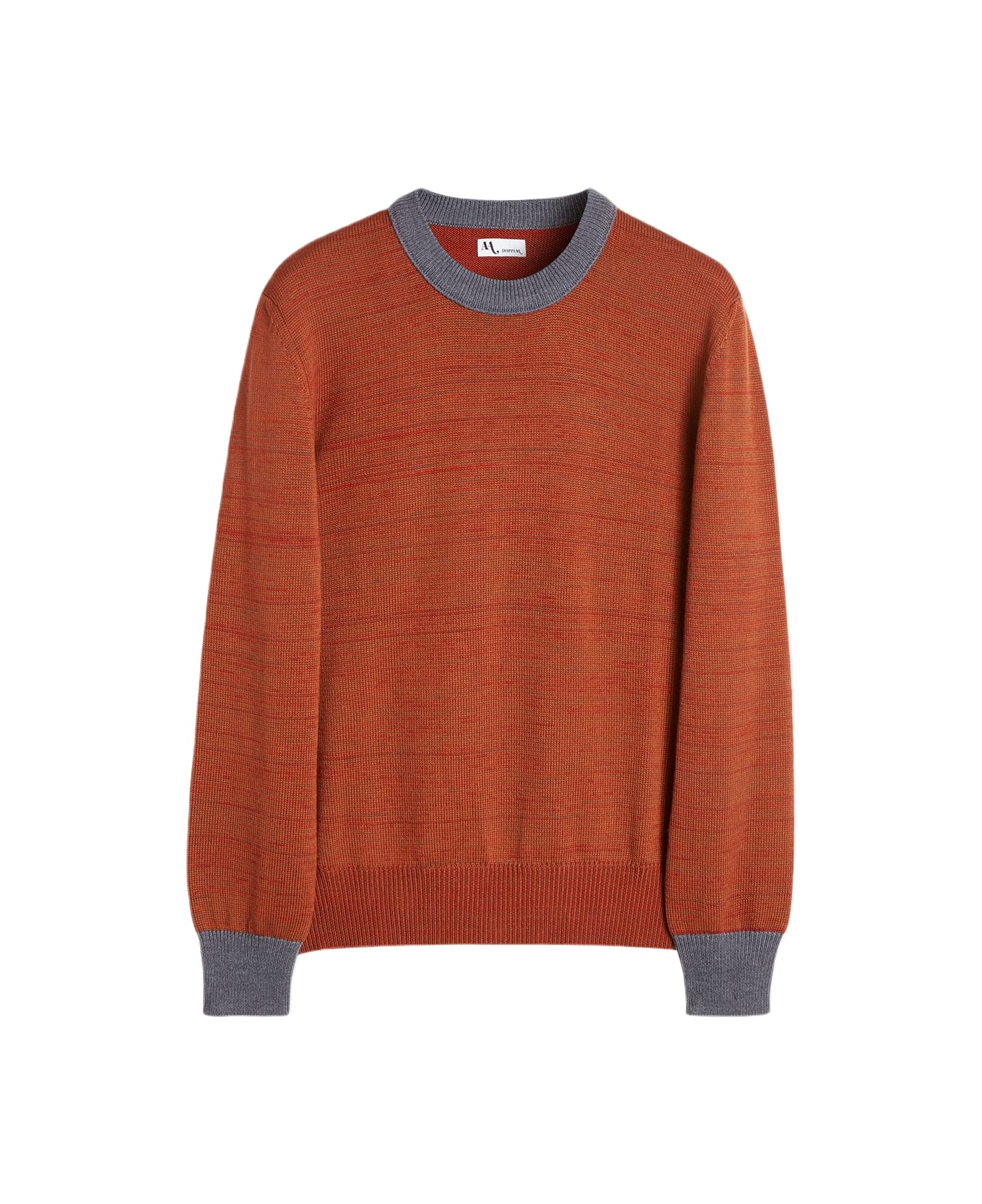 doppiaa Aappio Round-necked Striped Sweater