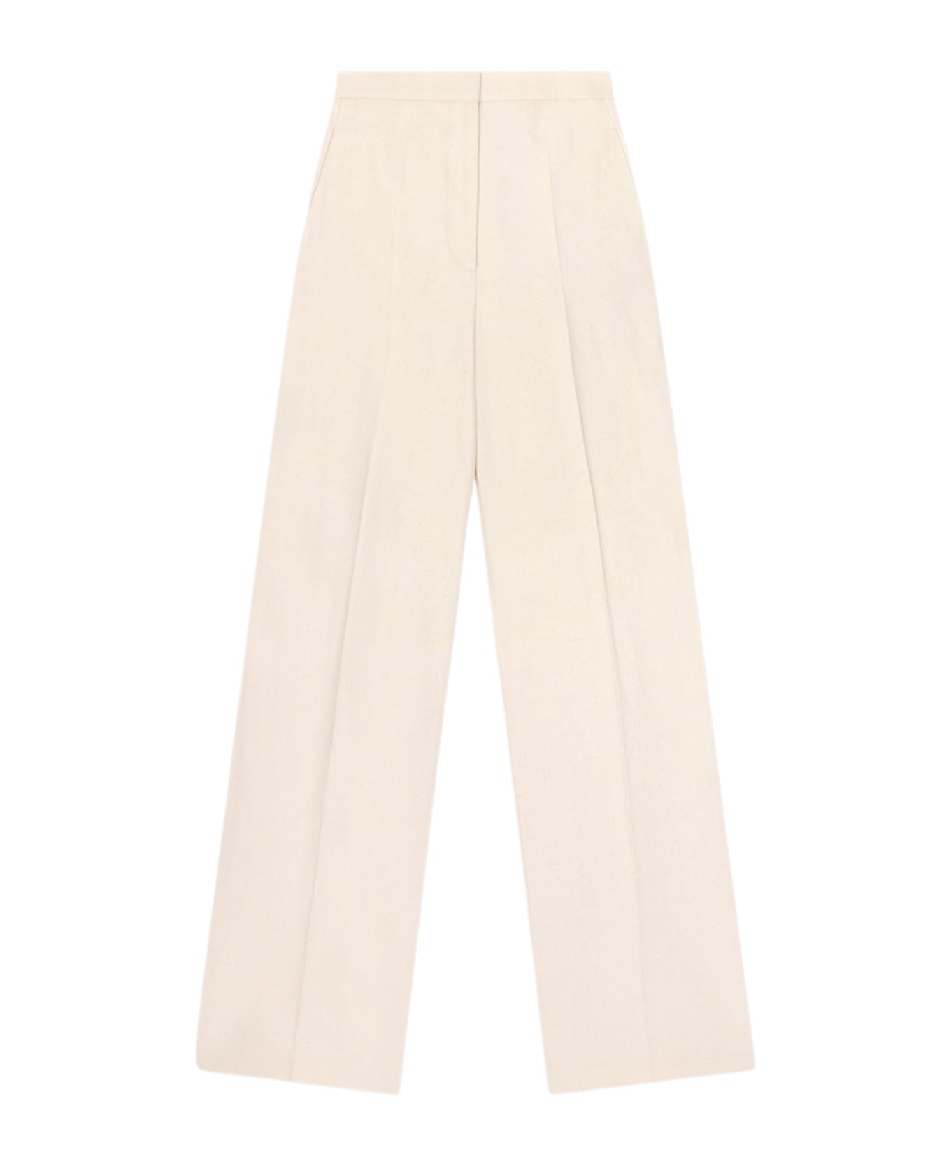 Loulou Studio Tailored Straight Trousers - White